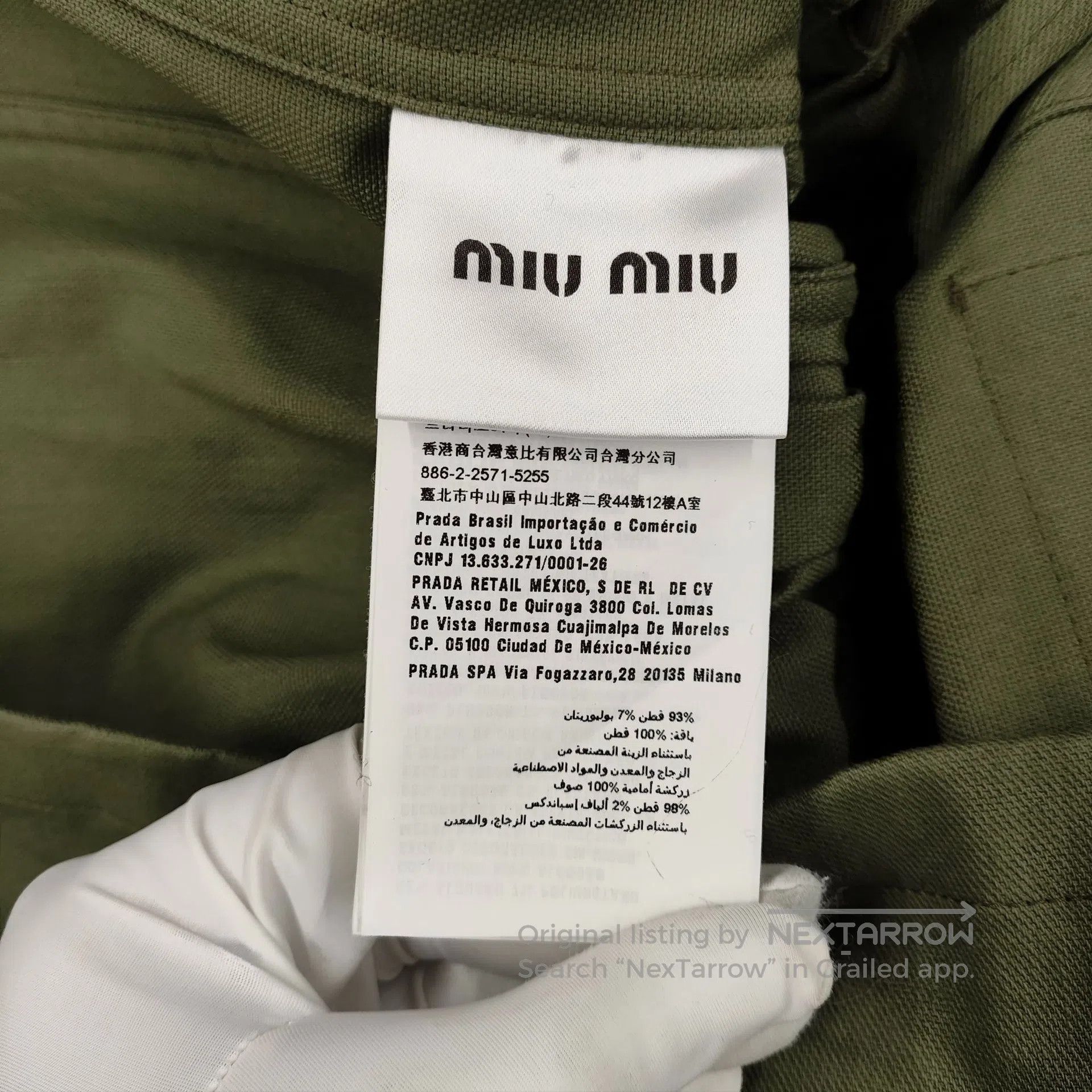 Miu Miu Miu Miu Multi-pocket windbreaker green size 36| Size XS / US 0-2 / IT 36-38 - 4 Thumbnail