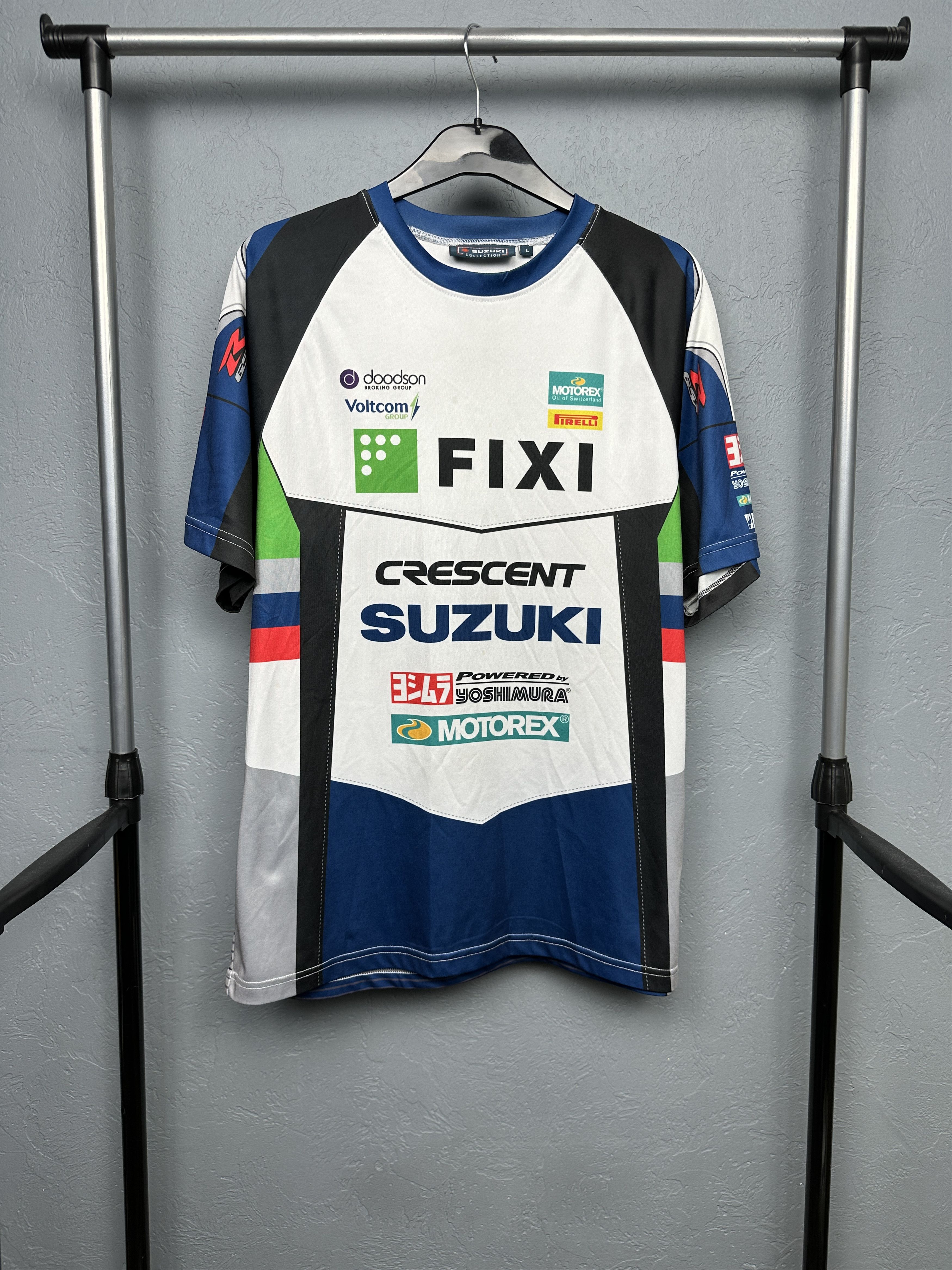 Japanese Brand Suzuki Crescent Racing Team Mens T-Shirt Size US L / EU 52-54 / 3 - 1 Thumbnail