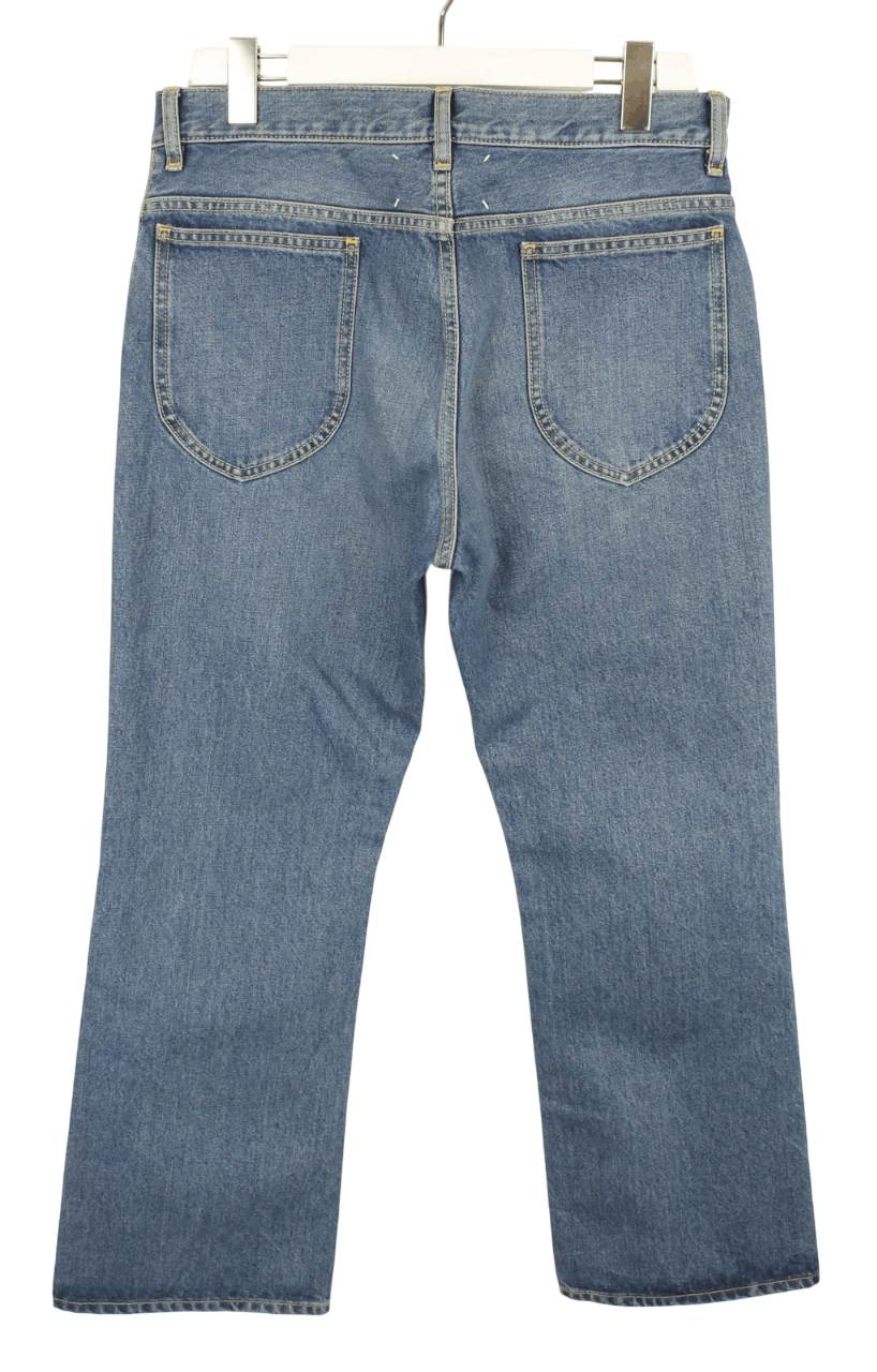 Maison Margiela MAISON MARGIELA Jeans Women's (EU) 42 Bootcut Zip Fly Faded Size 33" - 2 Thumbnail