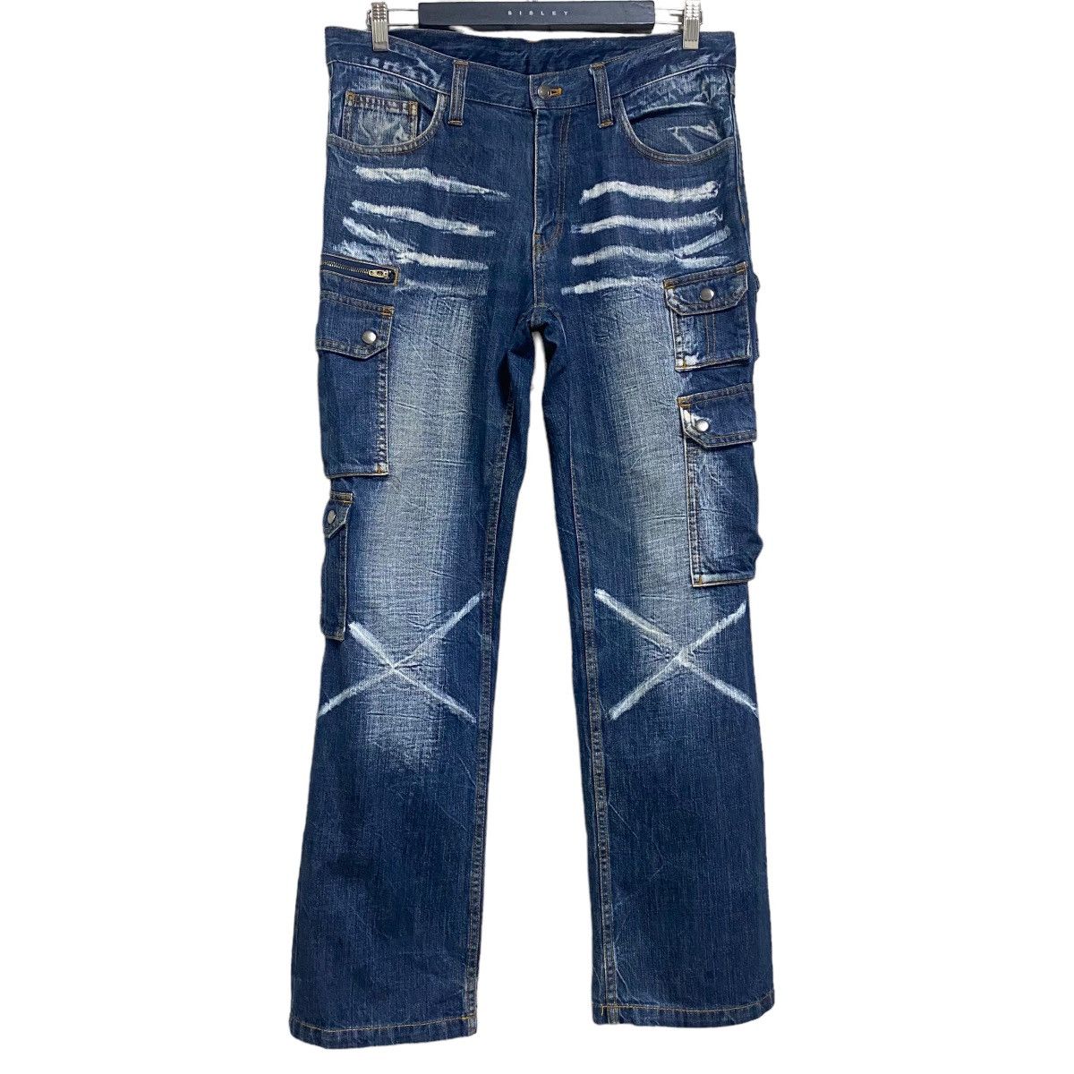 Japanese Brand Japanese Brand Vomanie Denim Cargo Pants Size US 34 / EU 50 - 1 Thumbnail