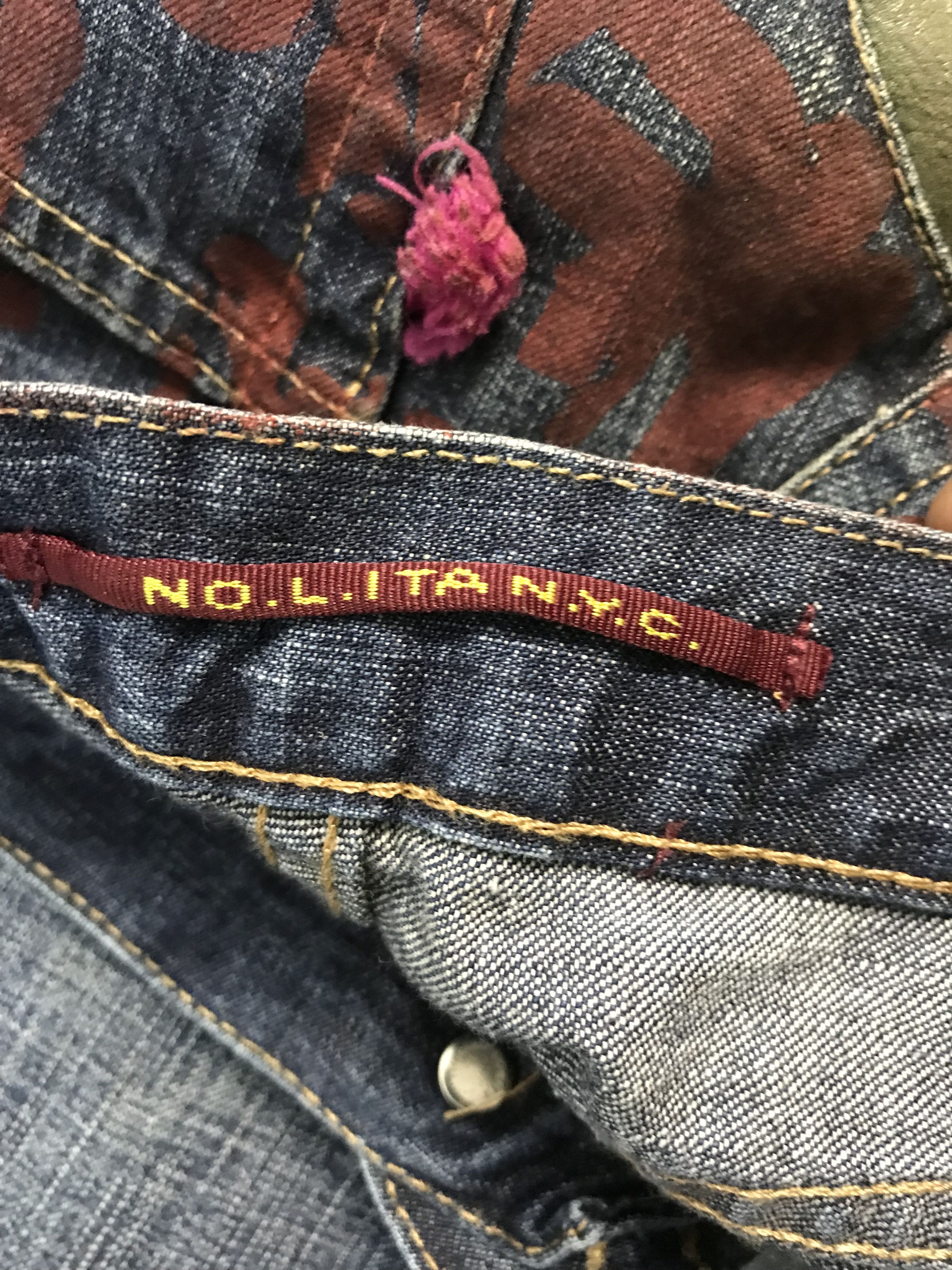 If Six Was Nine × Japanese Brand × Le Grande Bleu (L.G.B.) No Lolita Half Leather Blue Bootcut pant Size US 28 / EU 44 - 6 Thumbnail