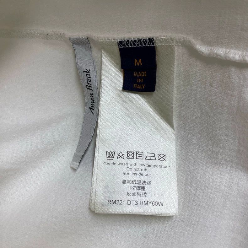 Louis Vuitton Louis Vuitton White graffiti flame logo short sleeve T-shi Size US M / EU 48-50 / 2 - 7 Thumbnail