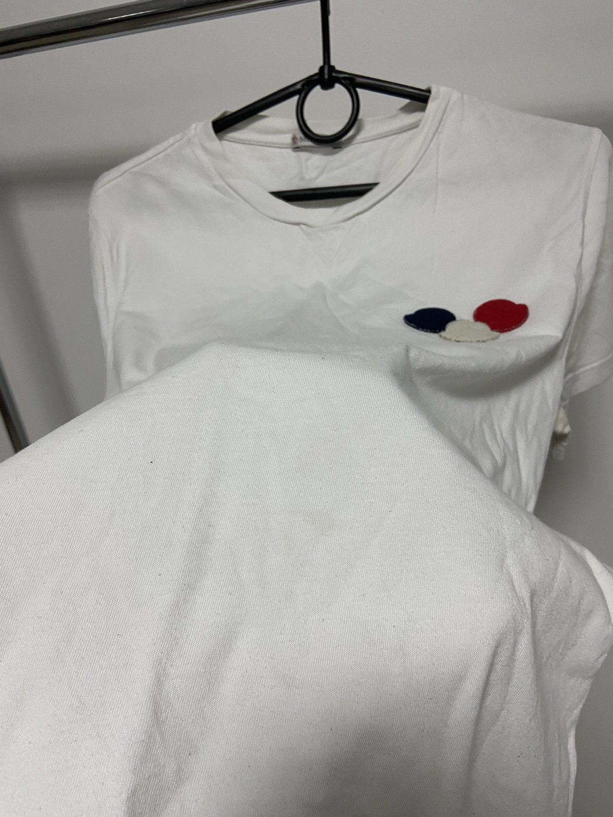 Moncler × Vintage Moncler Vintage T Shirt Triple Small Logo Luxury y2k Size US S / EU 44-46 / 1 - 11 Thumbnail