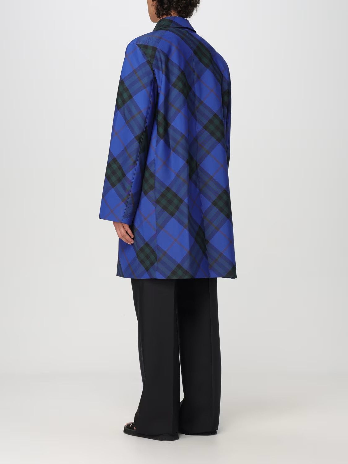 Burberry BURBERRY Knight IP check blue car coat Size 38 US / 48 IT Size US M / EU 48-50 / 2 - 7 Thumbnail
