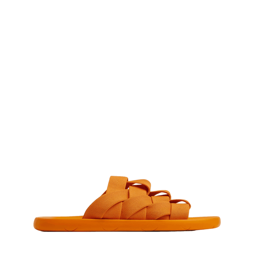 image of Bottega Veneta O1Loc1C0124 Plat Mule Shoes In Tangerine, Men's (Size 10)
