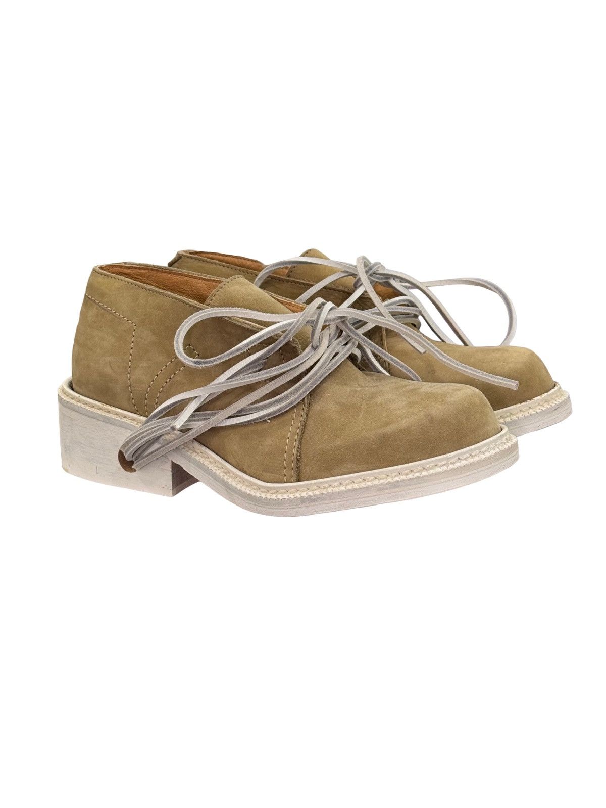 Dirk Bikkembergs NWOB Dirk Bikkembergs Femme S/S1994 lace through shoes Size US 7 / IT 37 - 1 Thumbnail