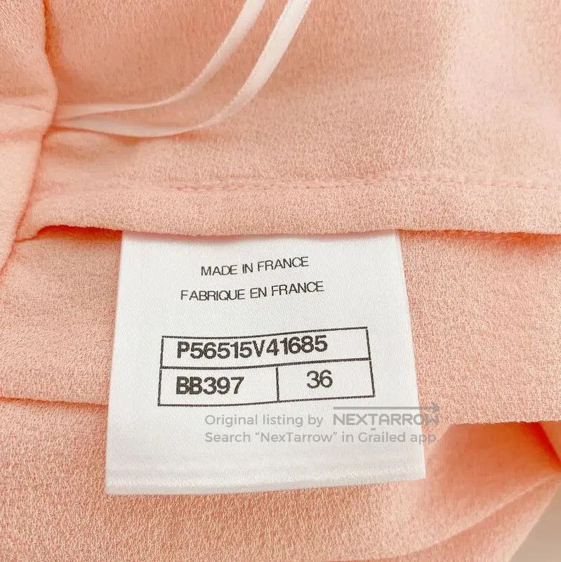 Chanel Chanel Pink Silk A-Line Skirt for Summer . Size 22" - 7 Thumbnail