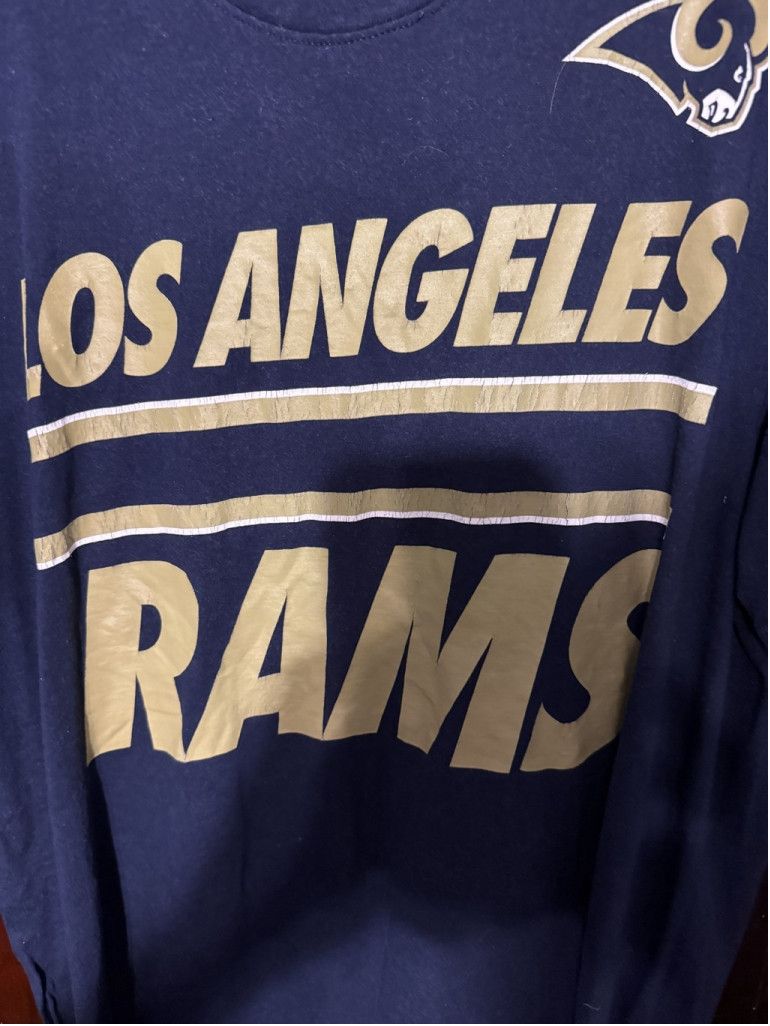 Nike Los Angeles Rams Nike Distressed Men's tee Sz L Blue Size US L / EU 52-54 / 3 - 5 Thumbnail