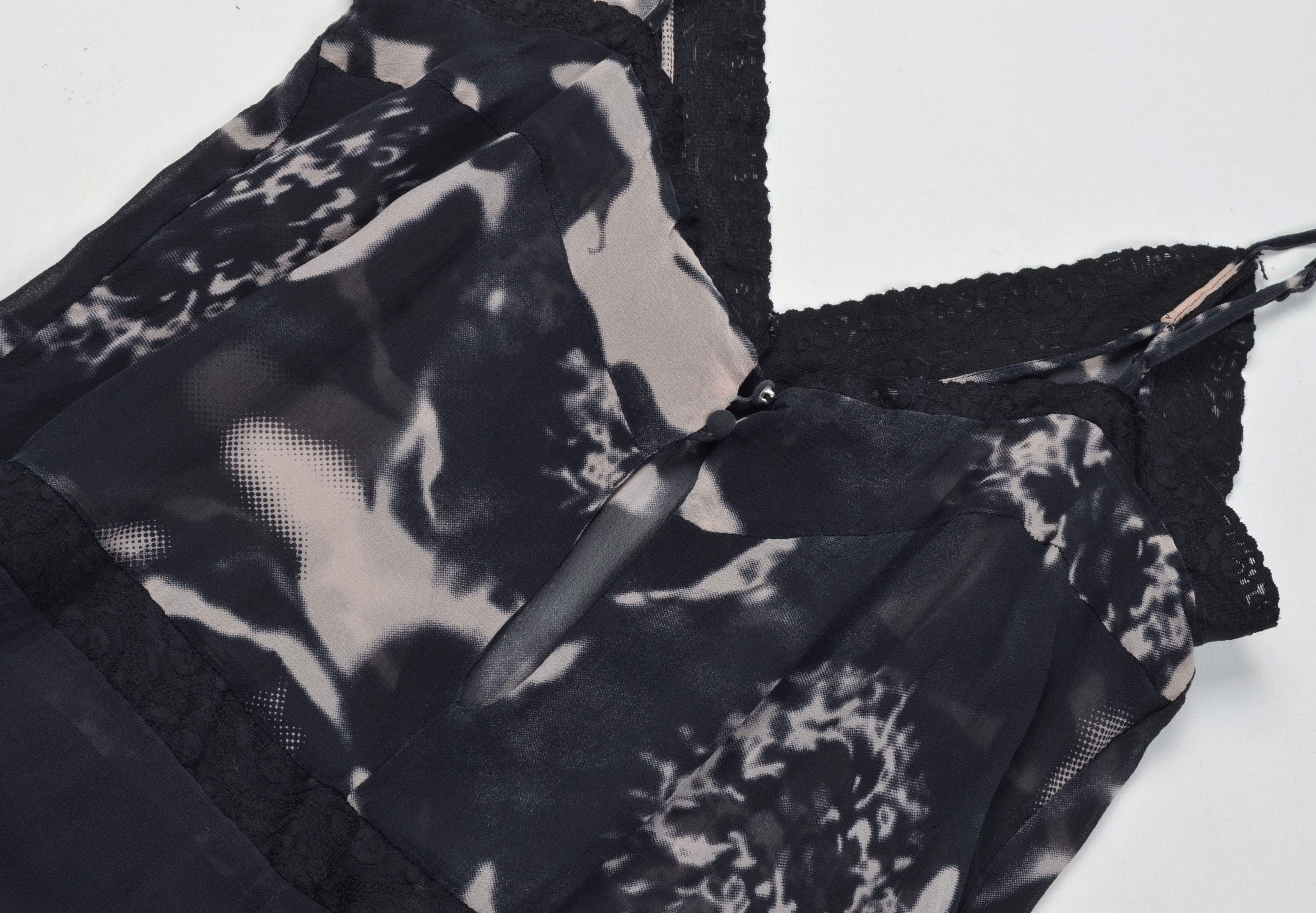 Karl Lagerfeld Karl Lagerfeld for H&M Silk Sheer Cami Coquette Dress Size XL / US 12-14 / IT 48-50 - 10 Thumbnail