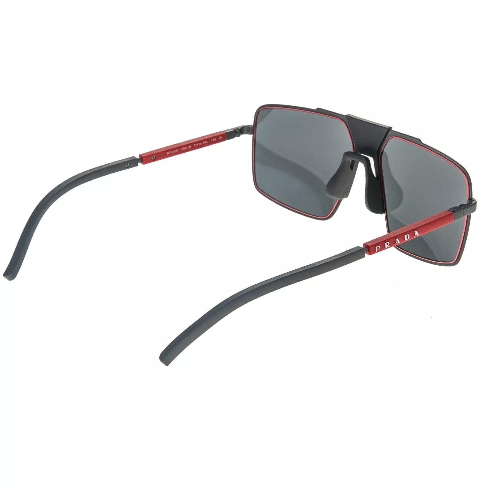Prada PRADA 52X Linea Rossa Sport Sunglasses Gray Rubber PS52XS Size ONE SIZE - 7 Thumbnail