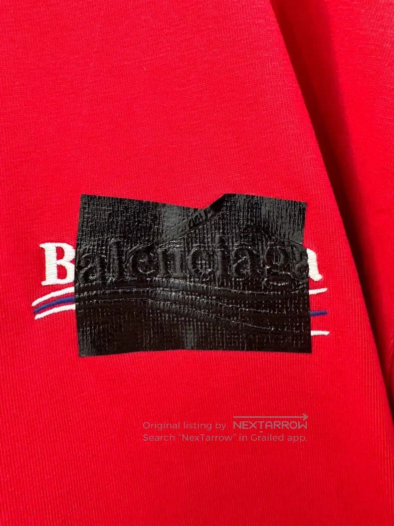 Balenciaga Balenciaga Tape Coca-Cola Letter Logo Red Short Sleeve Size US XXS / EU 40 - 4 Thumbnail