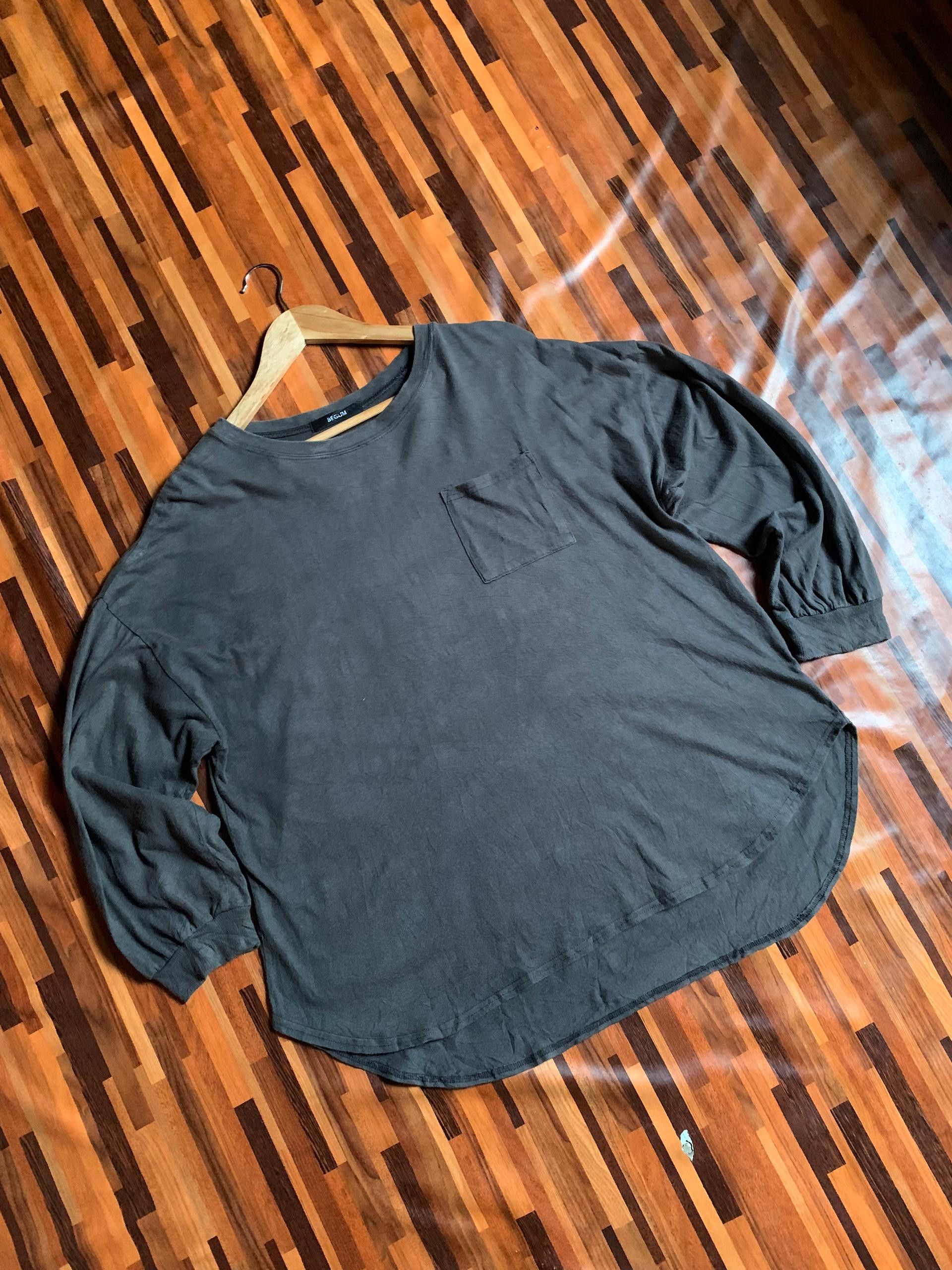 Vintage BEGUM DARK GRAY SWEATSHIRT peace Size US L / EU 52-54 / 3 - 9 Thumbnail