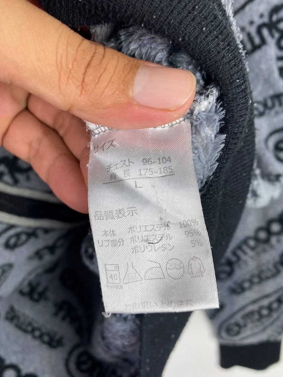 Japanese Brand outdoor product all over print fleece hoody Size US L / EU 52-54 / 3 - 8 Thumbnail