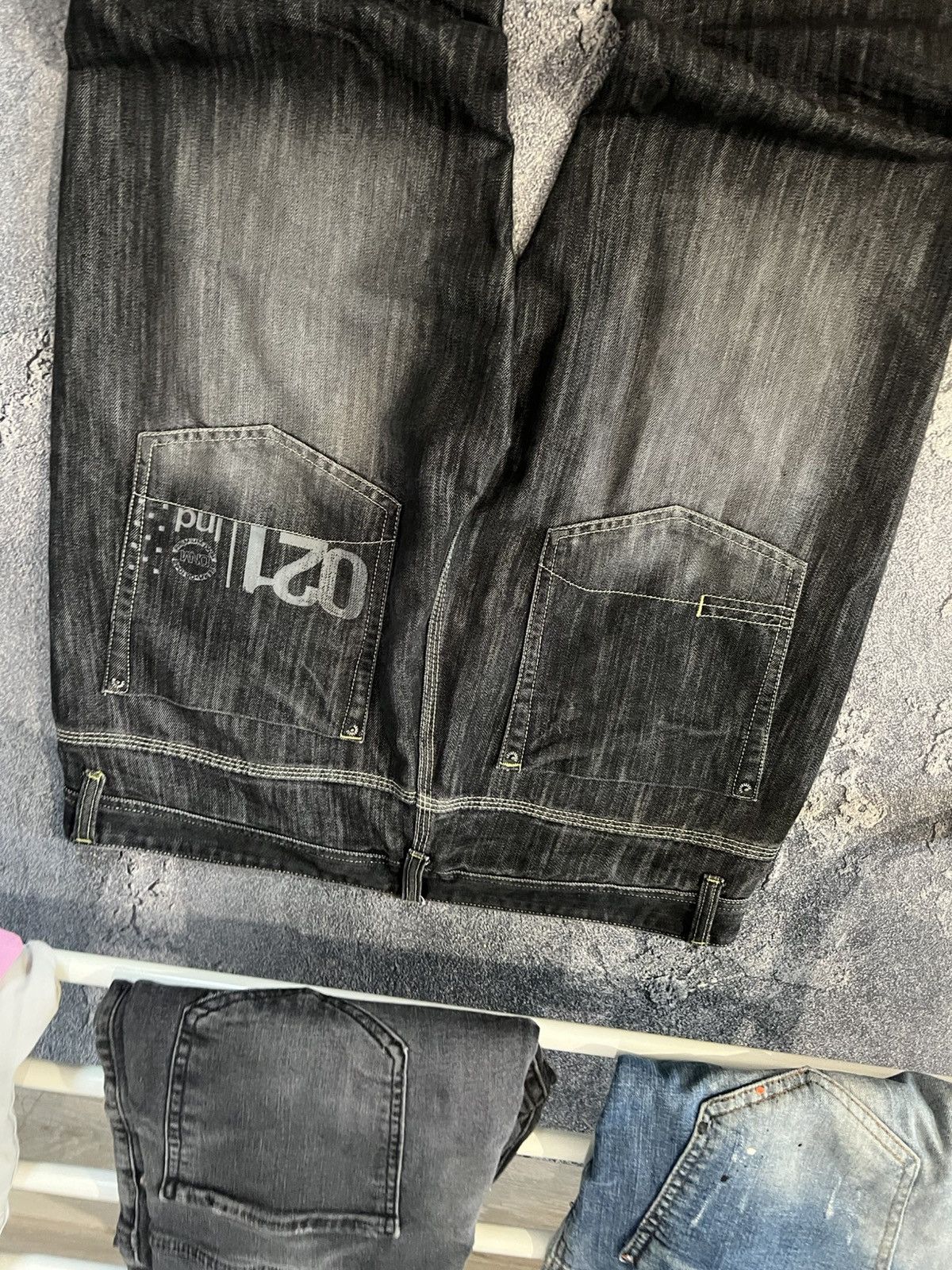 Japanese Brand Underground Retro Wide Leg Swag Jeans Japan Grunge Size US 39 - 4 Thumbnail