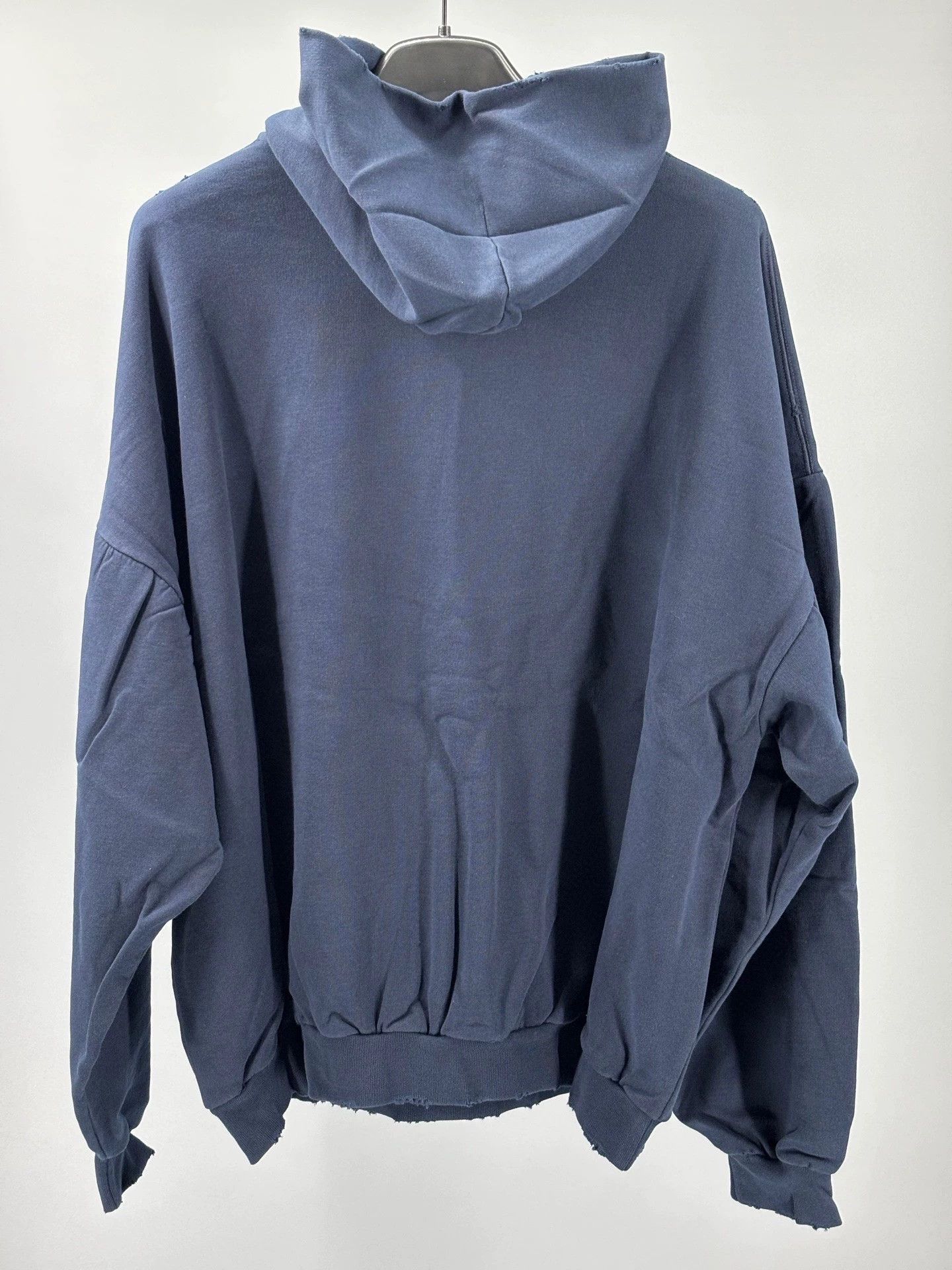 Balenciaga balenciaga blue hooded sweatshirt for men and women Size US L / EU 52-54 / 3 - 4 Thumbnail