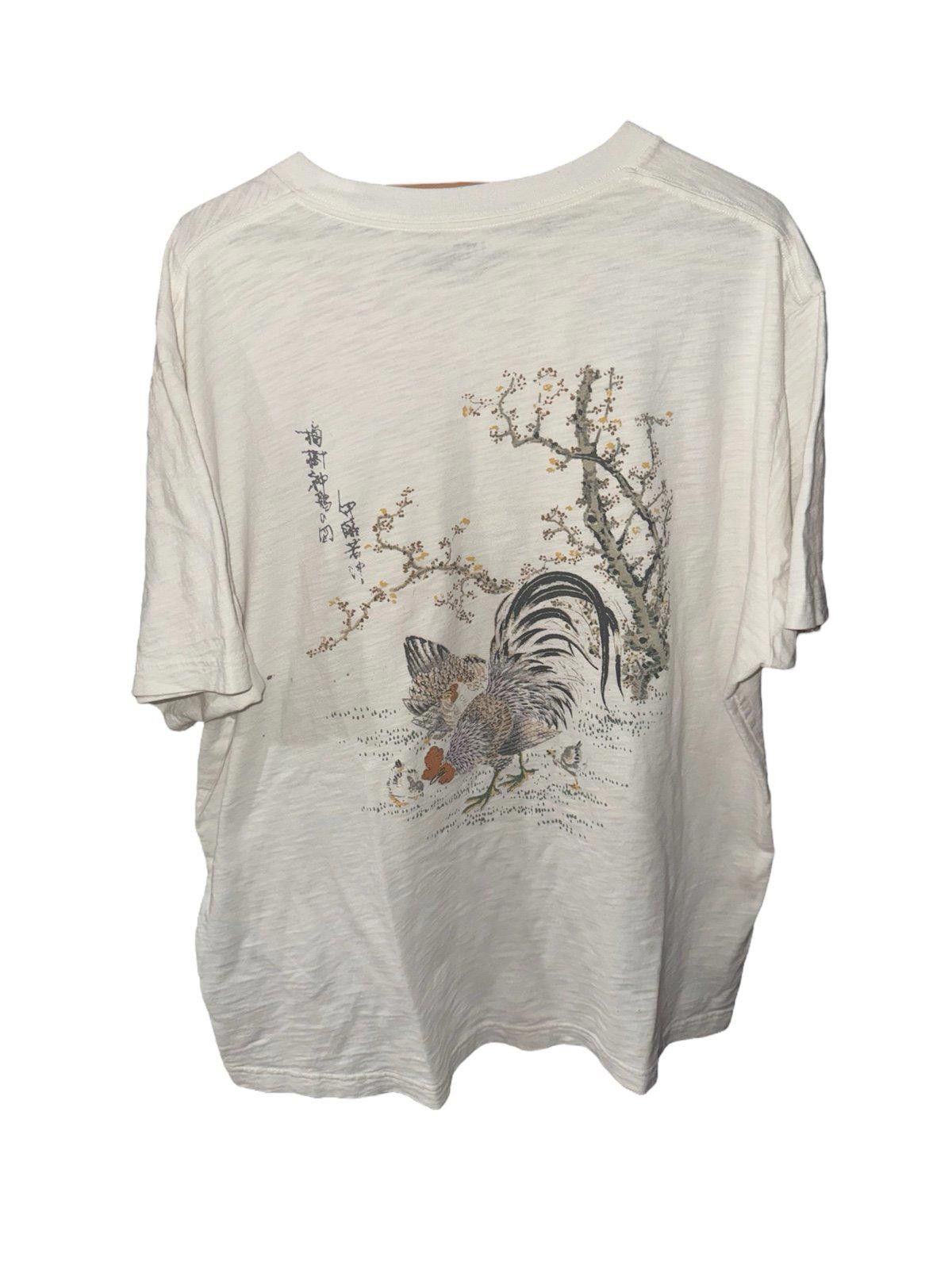 Uniqlo Uniqlo Mens Rooster Graphic Tee Rare Nature Sz XL Size US XL / EU 56 / 4 - 1 Thumbnail