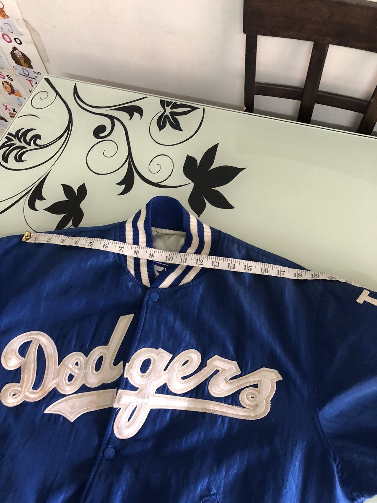 MLB Vintage 90s Dodgers MLB Nomo by Starter Bomber Jacket Size US M / EU 48-50 / 2 - 20 Thumbnail