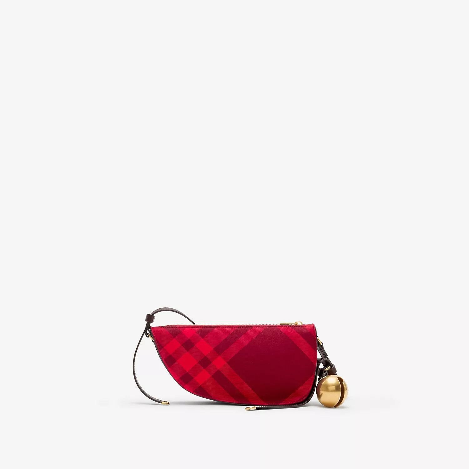 Burberry BURBERRY Shield Red Wool Check Shoulder Bag New Size ONE SIZE - 2 Thumbnail