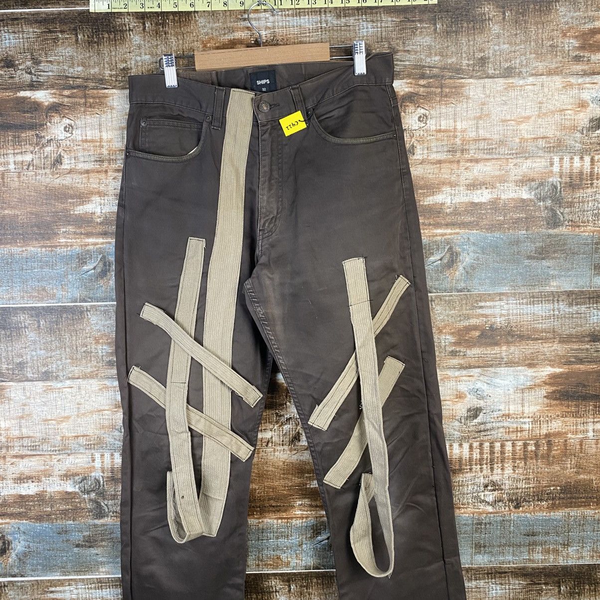 SHIPS DL Ships Brown custom reconstruct Cargo Pants #C922 Size US 32 / EU 48 - 2 Thumbnail