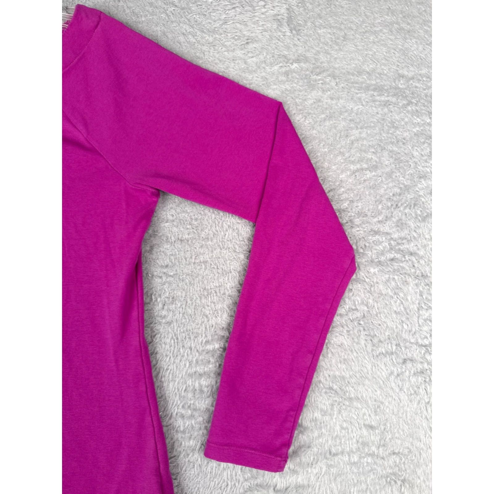 Ralph Lauren Lauren Ralph Lauren Shirt Junior L Pink Long Sleeve Cotton Blend Round Neck Size L / US 10 / IT 46 - 2 Thumbnail