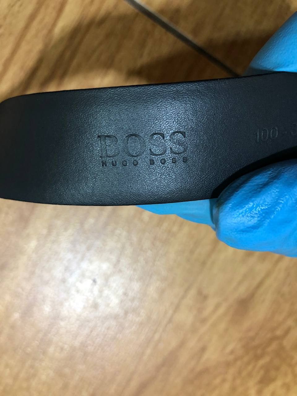 Hugo Boss Vintage Hugo Boss 100% Cow Skin Belt Size ONE SIZE - 2 Thumbnail