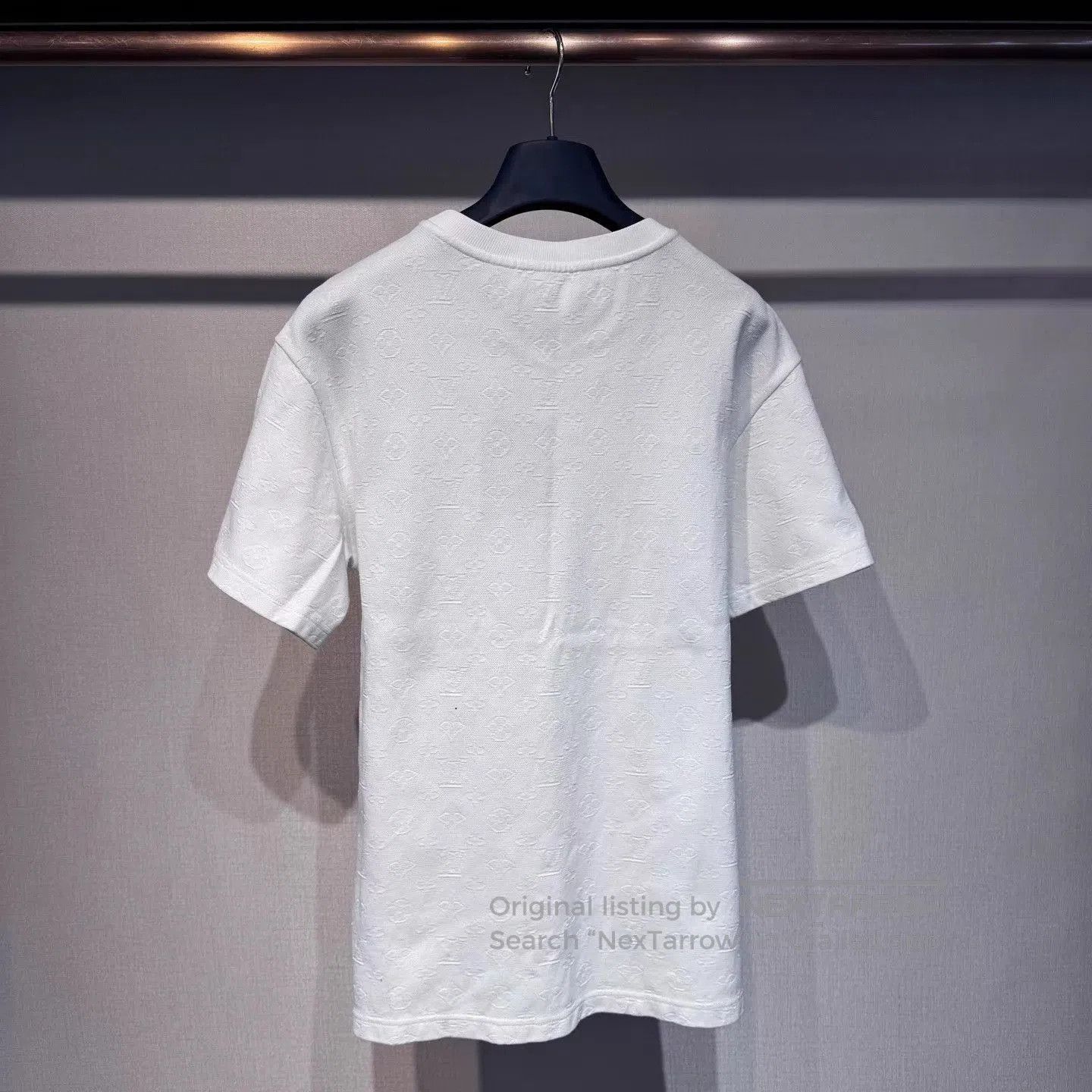 Louis Vuitton White Textured Short Sleeve Shirt with Pocket. Size US M / EU 48-50 / 2 - 2 Thumbnail