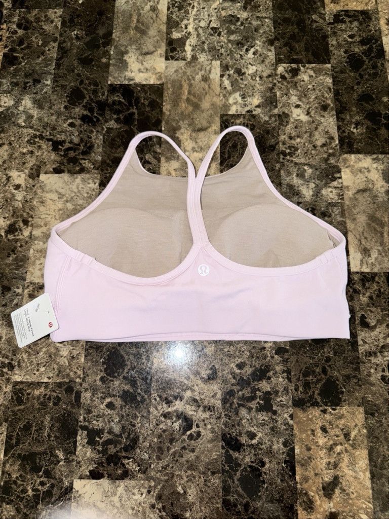 Lululemon LULULEMON FLOW Y WRAP FRONT HIGH NECK BRA PINK SIZE 8 NWT Size ONE SIZE - 8 Thumbnail
