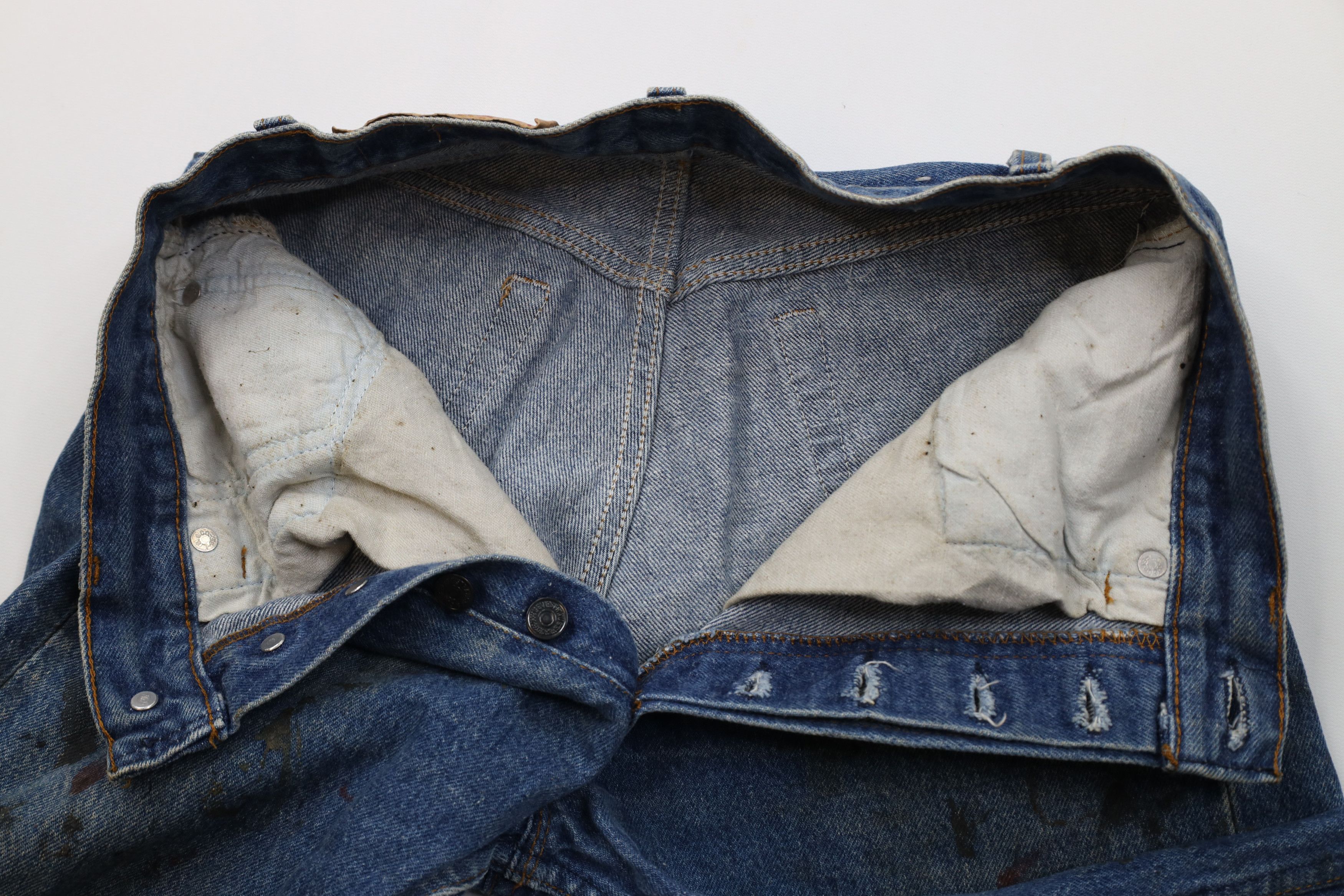 Levi's Vintage 80s Levis 501xx Button Fly Straight Leg Jeans USA Size US 29 - 10 Thumbnail