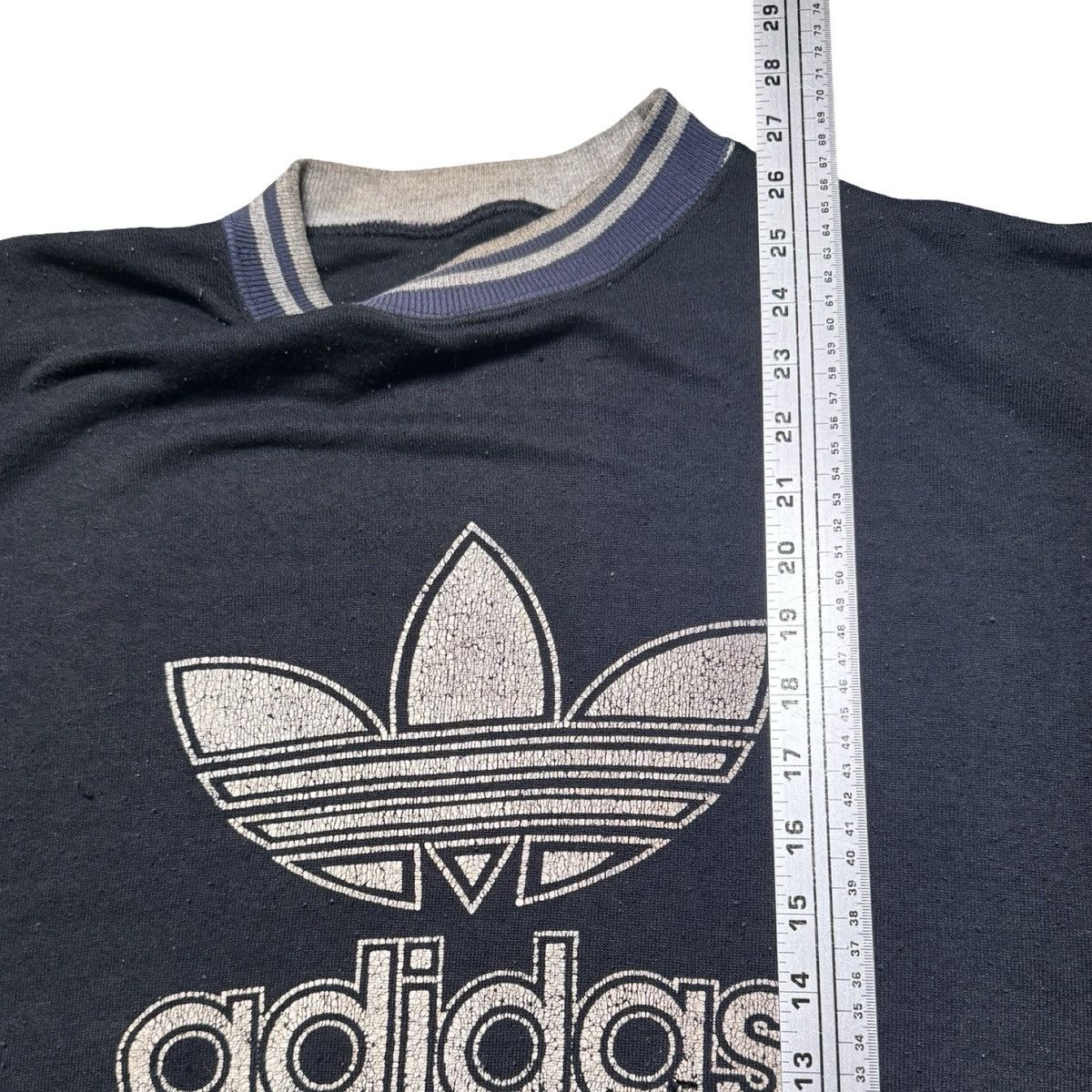 Adidas Vintage Adidas Pullover Sweatshirt Distressed Double Faced L Size US L / EU 52-54 / 3 - 6 Thumbnail