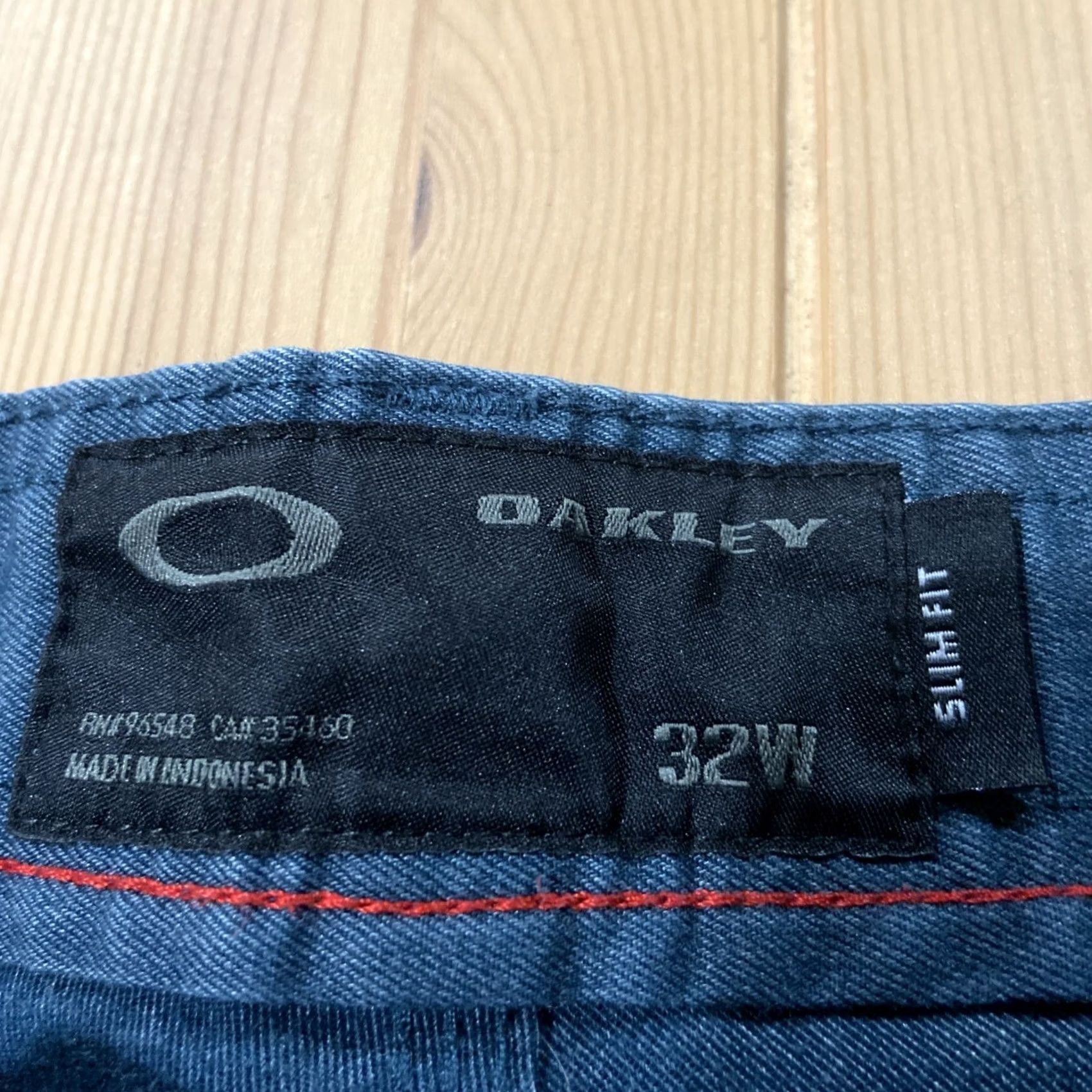 Oakley Oakley Shorts Mens 32 Blue Cotton Blend Slats Slim Fit Flat Front Chino Flat Front Mens Boys Girls Size US 32 / EU 48 - 2 Thumbnail