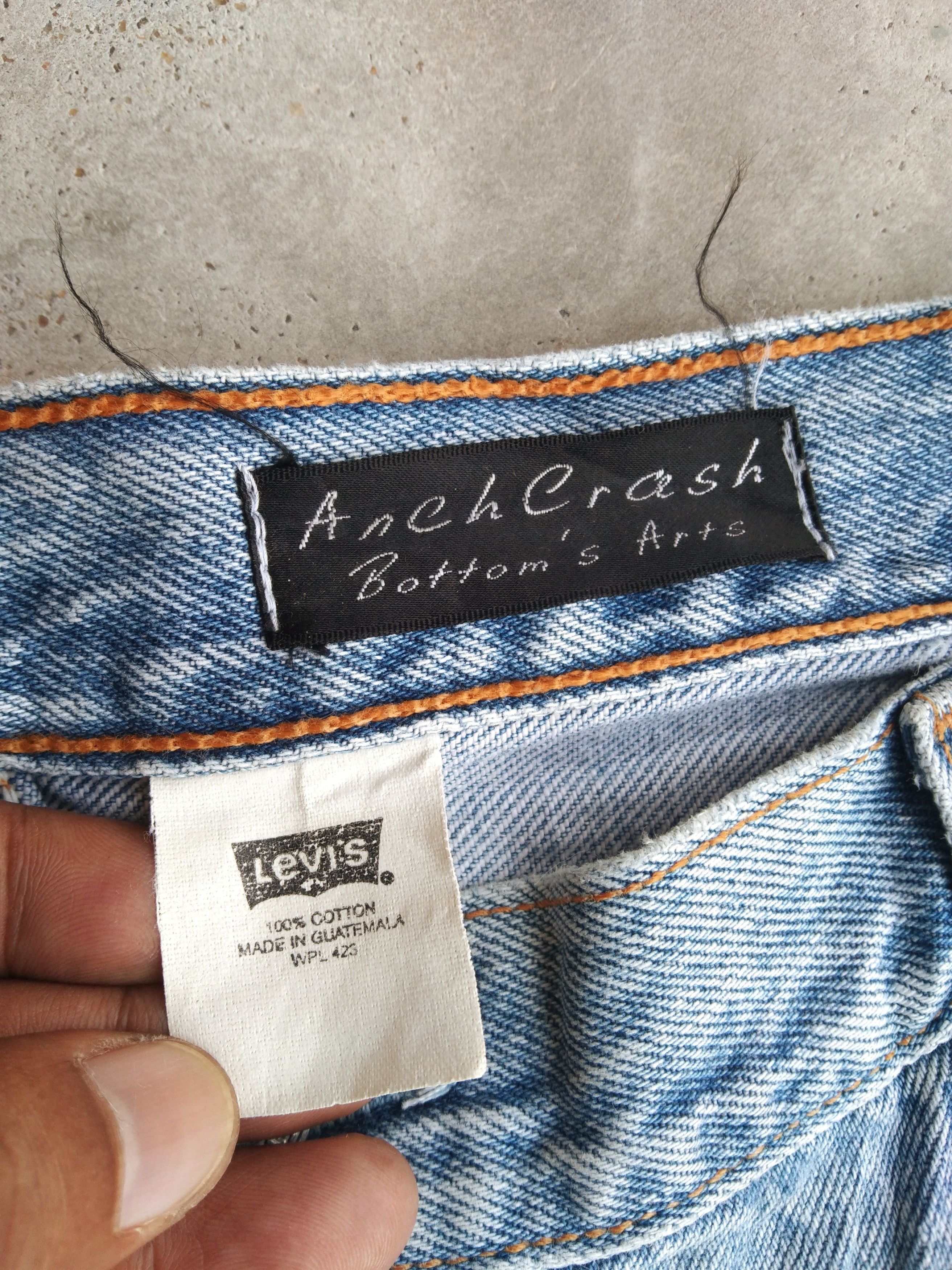 Levi's Vintage Levi's 501 x Anch Crash 90s Y2k Jeans 38x32 Size US 38 / EU 54 - 12 Thumbnail
