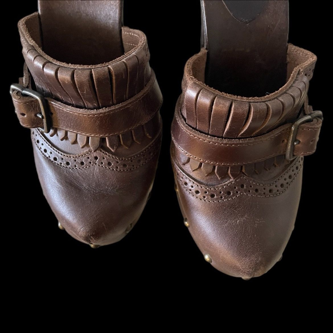 Matisse leather heeled mules/clogs from coconuts by matisse, sz 8 Size US 8 / IT 38 - 5 Thumbnail