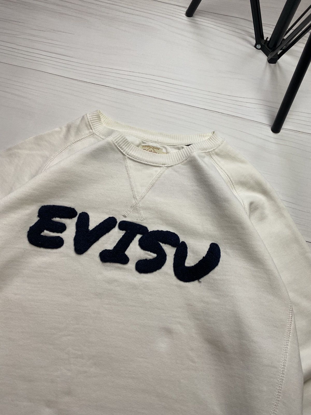 Evisu × Japanese Brand Vintage Evisu Script Big logo japanes y2k sweatshirt Size US S / EU 44-46 / 1 - 7 Thumbnail