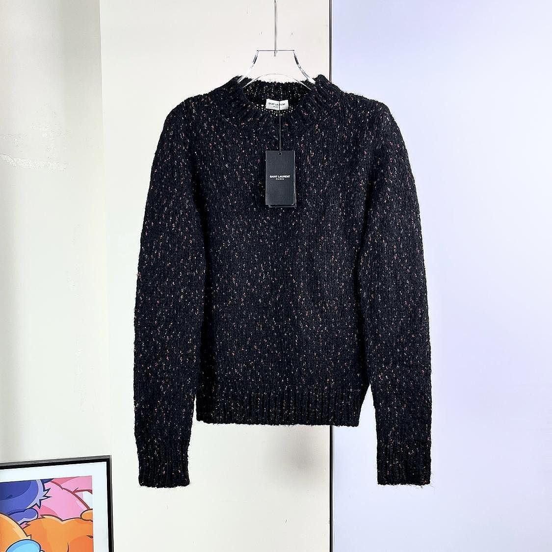 Saint Laurent Paris Saint Laurent Metallic Knit Sweater Size XS Size XS / US 0-2 / IT 36-38 - 1 Thumbnail