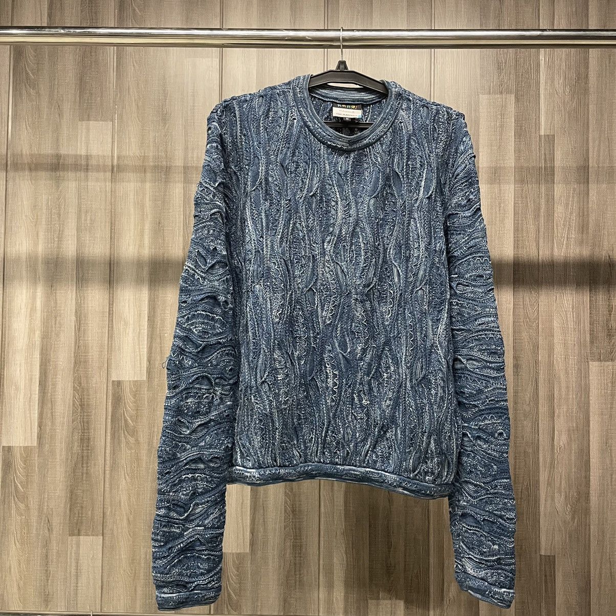 Coogi Vintage Coogi Australia Basics Blue 3D Knit Sweater Size US M / EU 48-50 / 2 - 1 Thumbnail