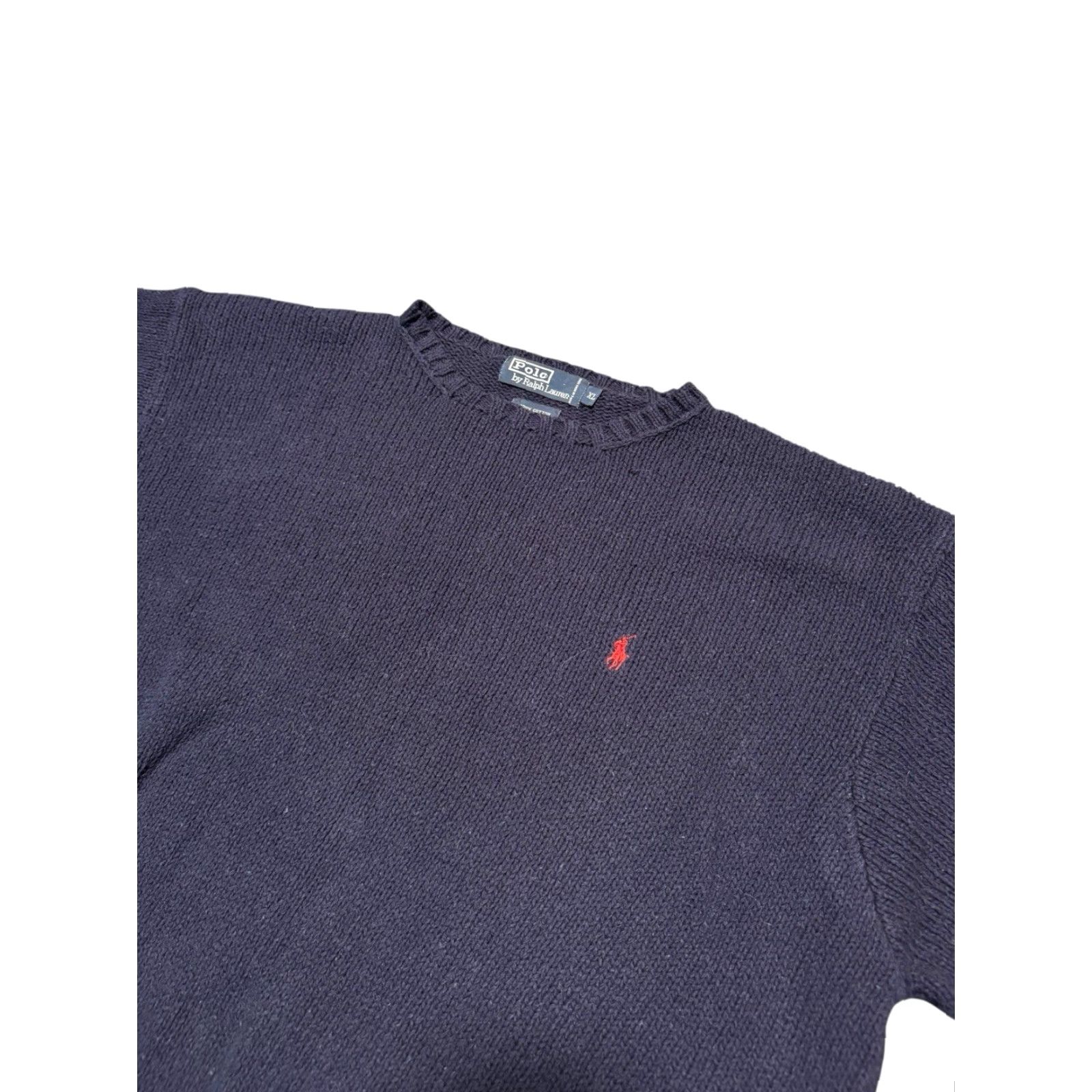 Polo Ralph Lauren VINTAGE Polo Ralph Lauren Sweater メンズ XL Navy USA Network Embroidered Logo Crew Neck Long Sleeve Cotton Pullover Classic Size US XL / EU 56 / 4 - 5 Thumbnail