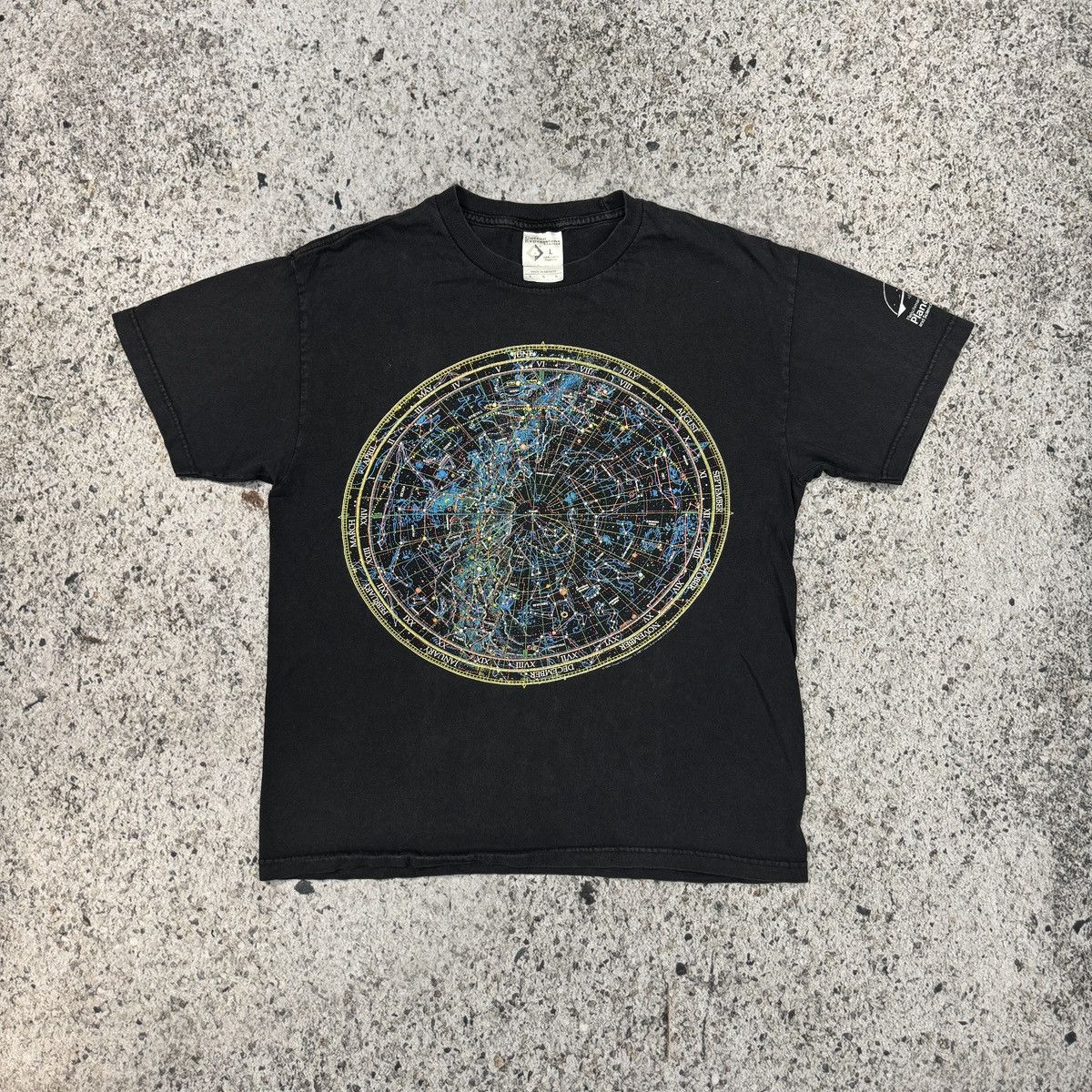 Constellation Star Thrashed Faded Distressed Tee ERD Grunge