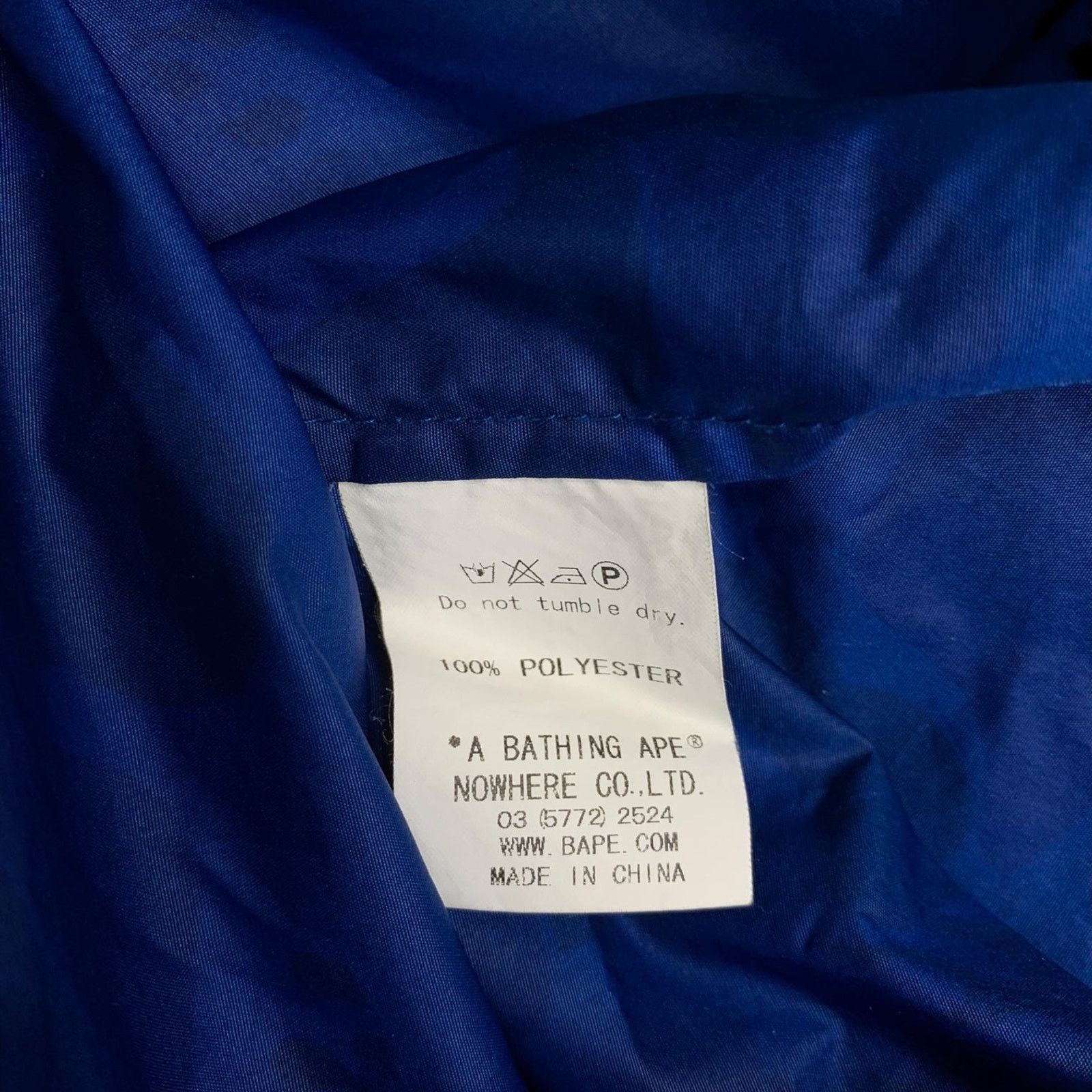 Bape OG Fire Camo Windbreaker (Blue) Size US L / EU 52-54 / 3 - 7 Thumbnail