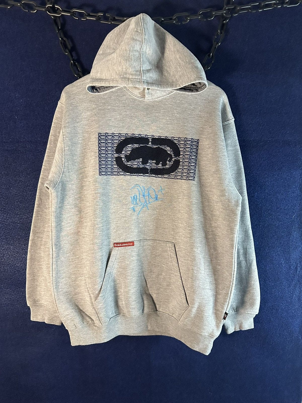 Ecko Unltd. Y2K button up Hoodie Ecko Unltd Chenille Embroidery Logo Size US L / EU 52-54 / 3 - 1 Thumbnail