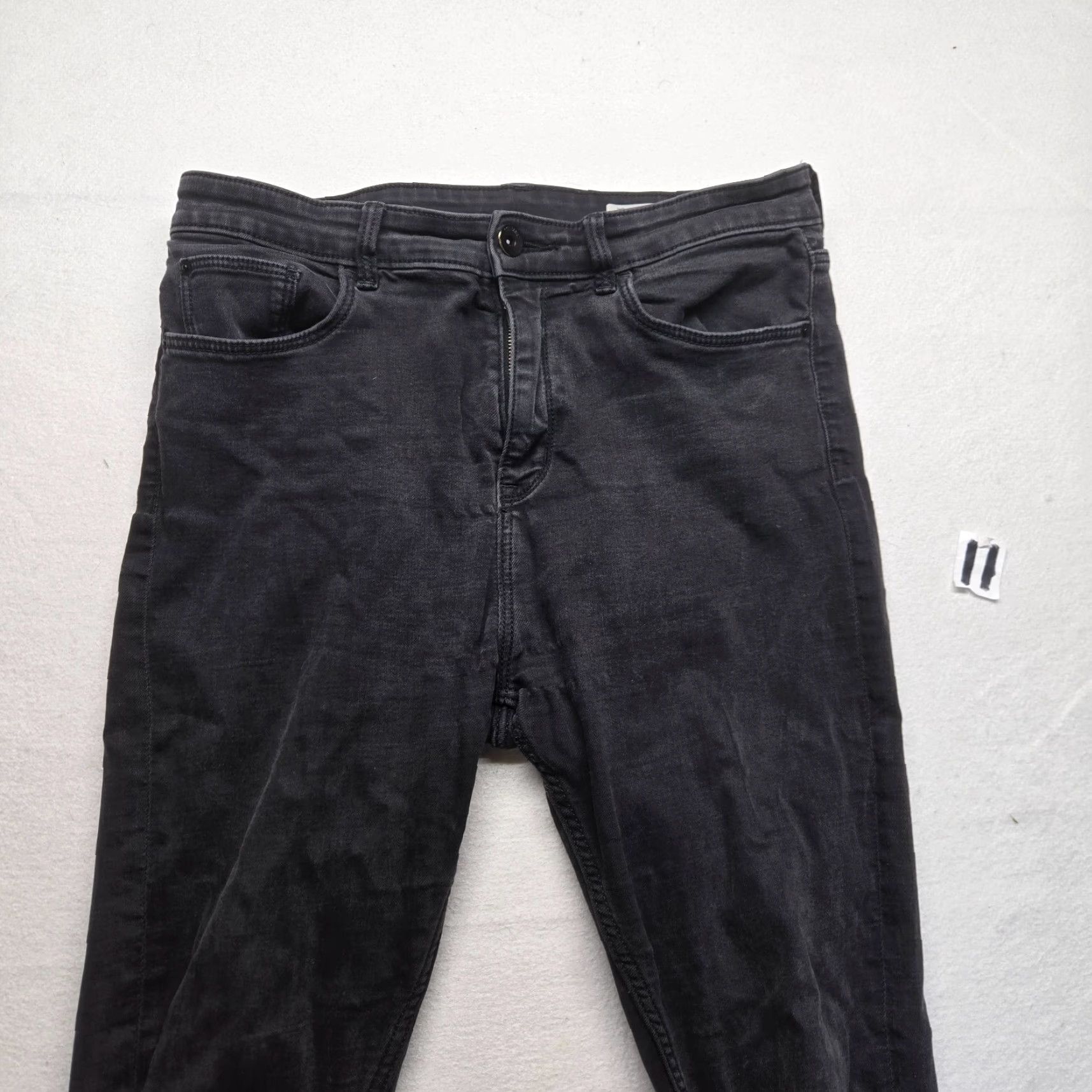 Marks & Spencer M&S Carrie Skinny Jeans Black Pants Women's Size 14 Regular Jeans Skinny High Rise 28 in Inner Leg Slimming Womens Size 36" / US 14 / IT 50 - 2 Thumbnail