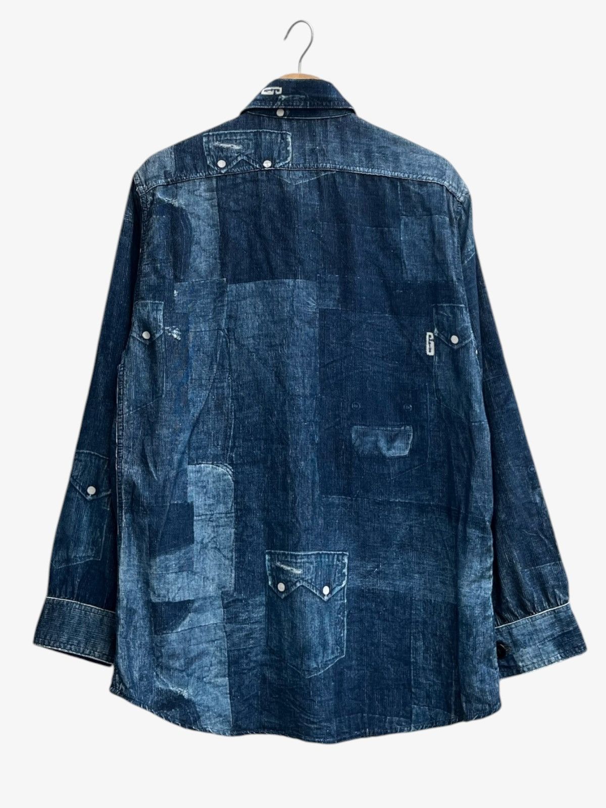 Blue Blue Japan Archive Blue Blue Japan Pockets Printed Long Sleeve Shirt Size US M / EU 48-50 / 2 - 5 Thumbnail