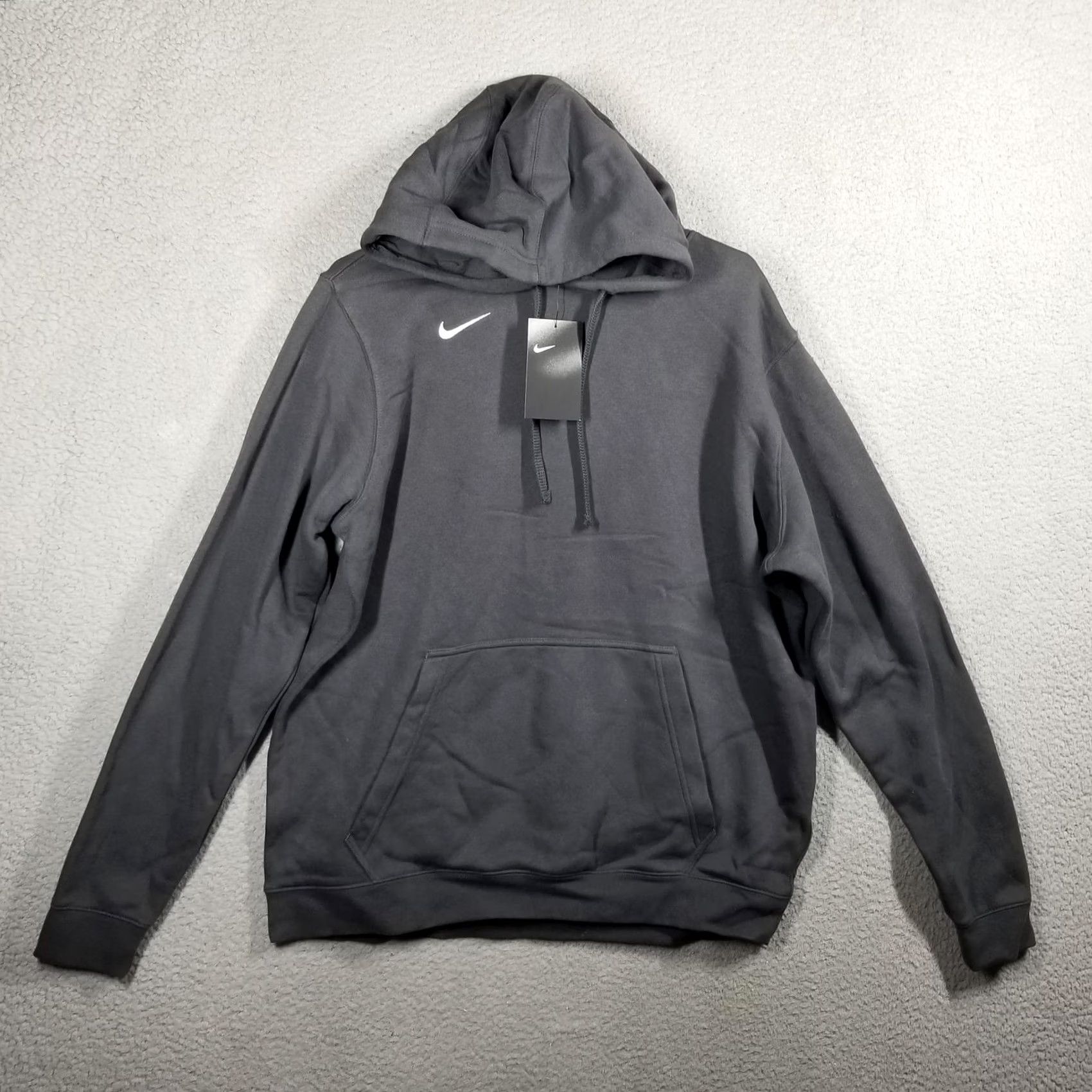 Nike Nike Hoodie Mens Large Club Fleece Employee Issue Team Swoosh 835585-060 Gray Cloud Size US L / EU 52-54 / 3 - 3 Thumbnail
