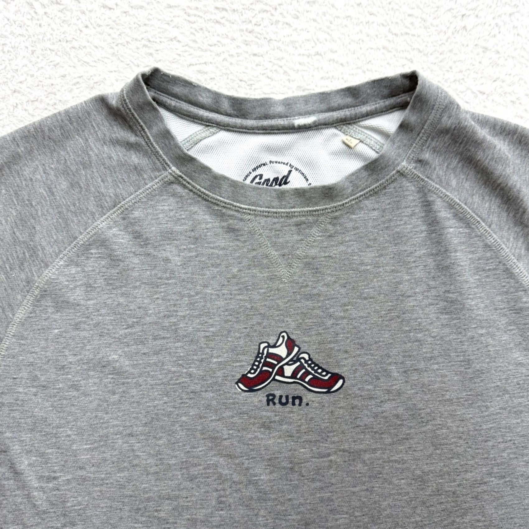 Life is Good VINTAGE Life is Good GoodMove Mens Large Grey Run Graphic Performance Raglan T-Shirt Size US L / EU 52-54 / 3 - 2 Thumbnail