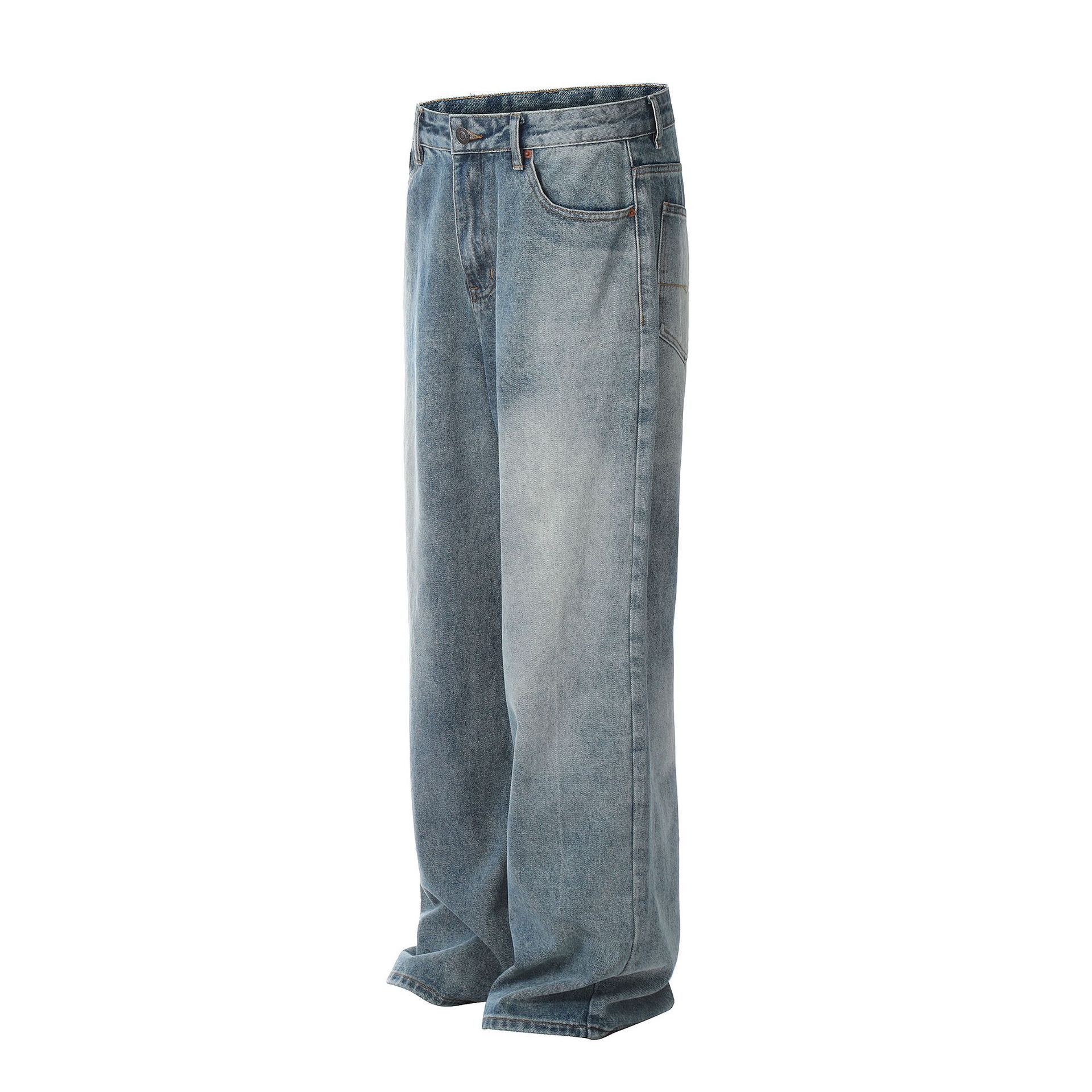 Japanese Brand × Vintage American retro washed wide-leg simple loose jeans Size US 32 / EU 48 - 2 Thumbnail