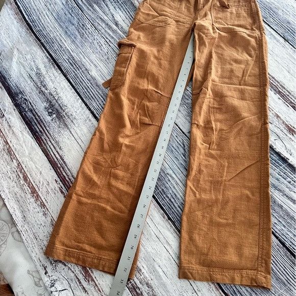 Soft Surroundings Soft Surroundings Brown Linen Blend Cargo Pants Size 27" / US 4 / IT 40 - 8 Thumbnail