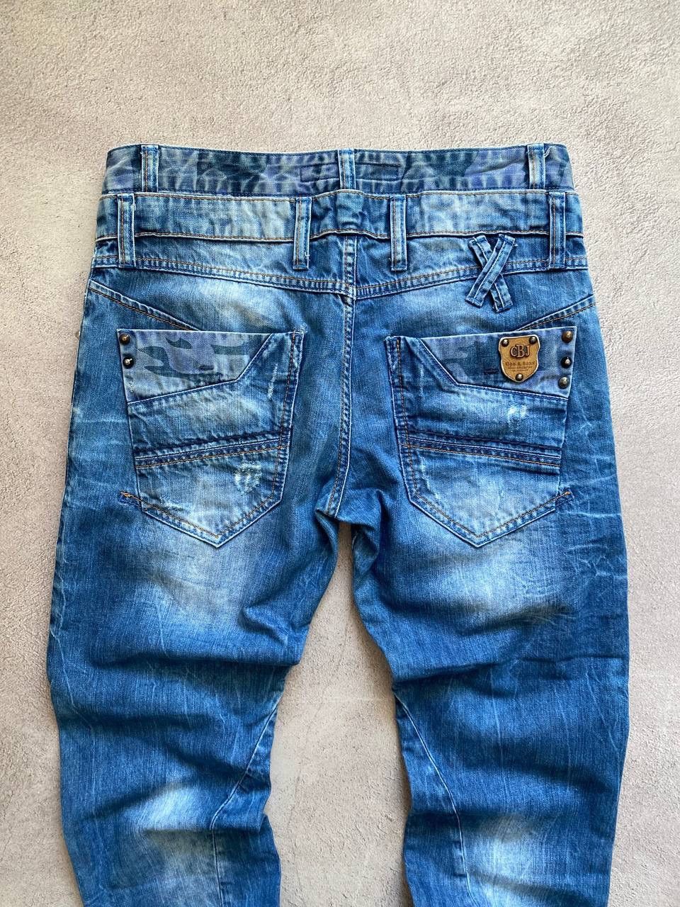 Japanese Brand Dirty pants Faded Crash denim thrashed y2k distressed jeans Size US 32 / EU 48 - 8 Thumbnail