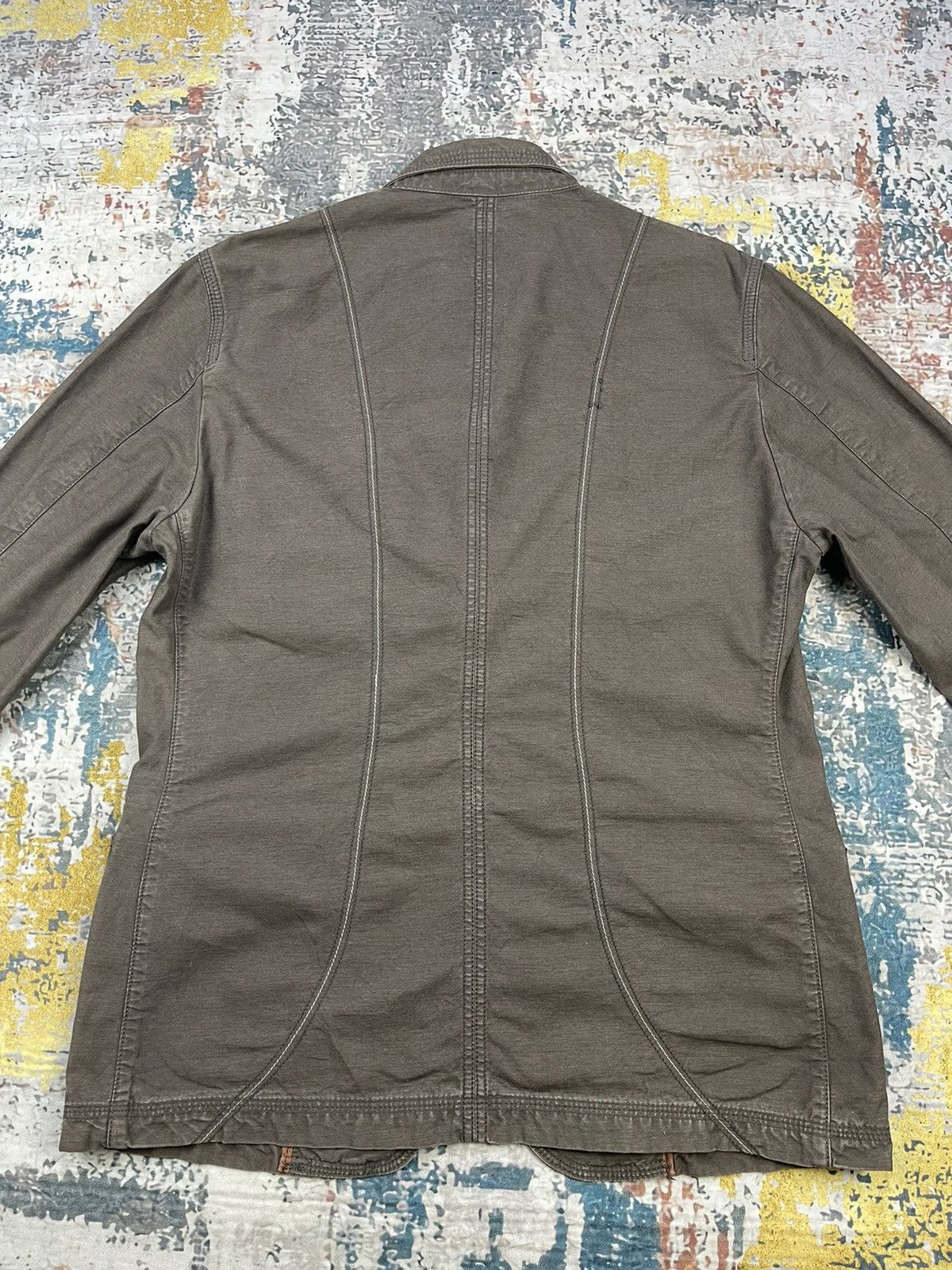 Japanese Brand Khaki Brown Multi Pocket Casual Jackets Size US XL / EU 56 / 4 - 6 Thumbnail