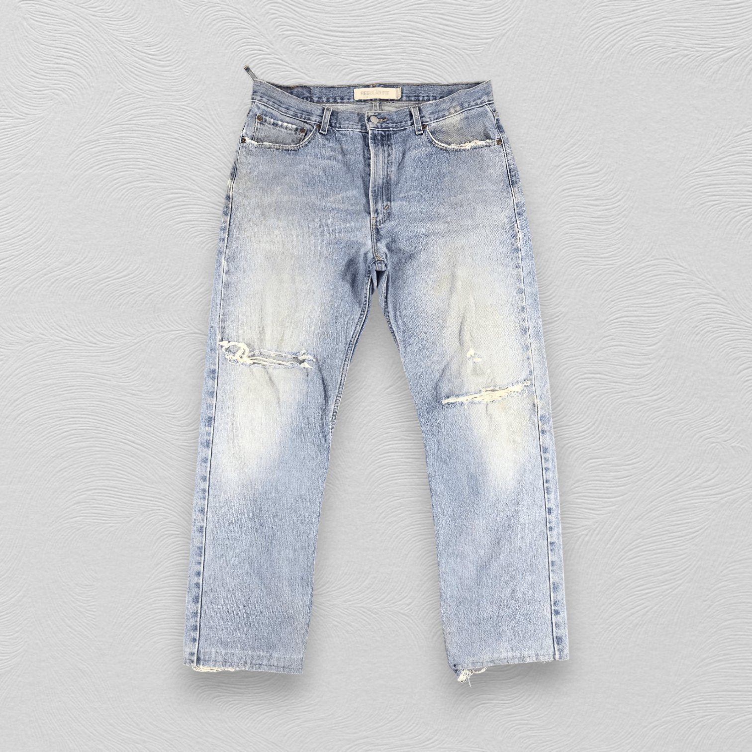 Levi's Distressed Vintage Levis 505 Jeans Stone Washed Denim KJ464 Size US 36 / EU 52 - 1 Thumbnail