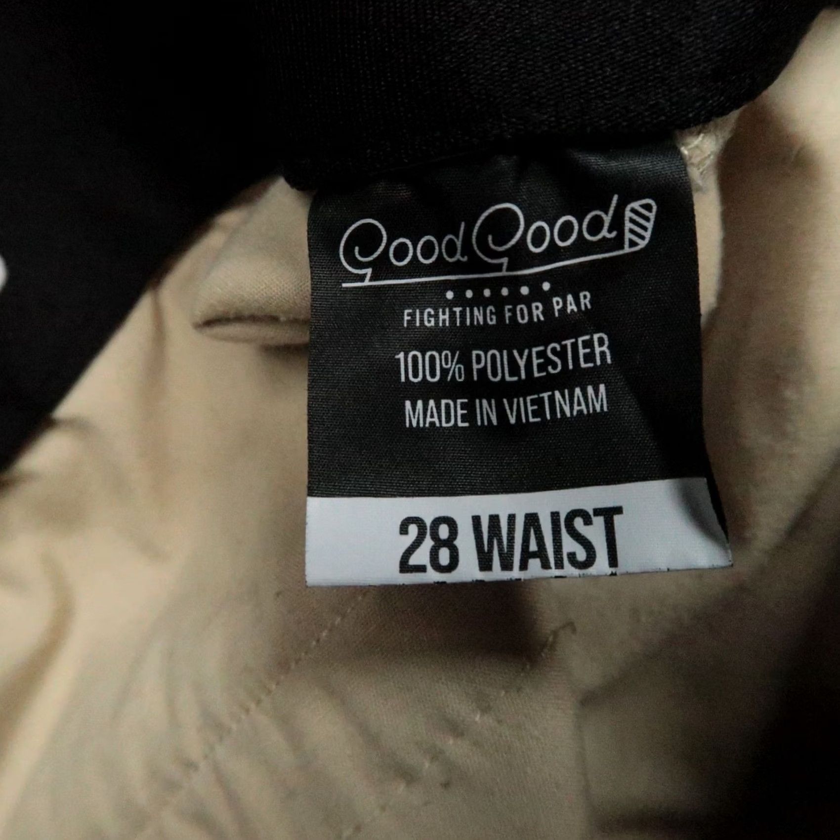Vintage Good Good Pants Mens 28x30 Khaki Tan Jogger Zip Pocket Chino Stretch Size US 28 / EU 44 - 6 Thumbnail