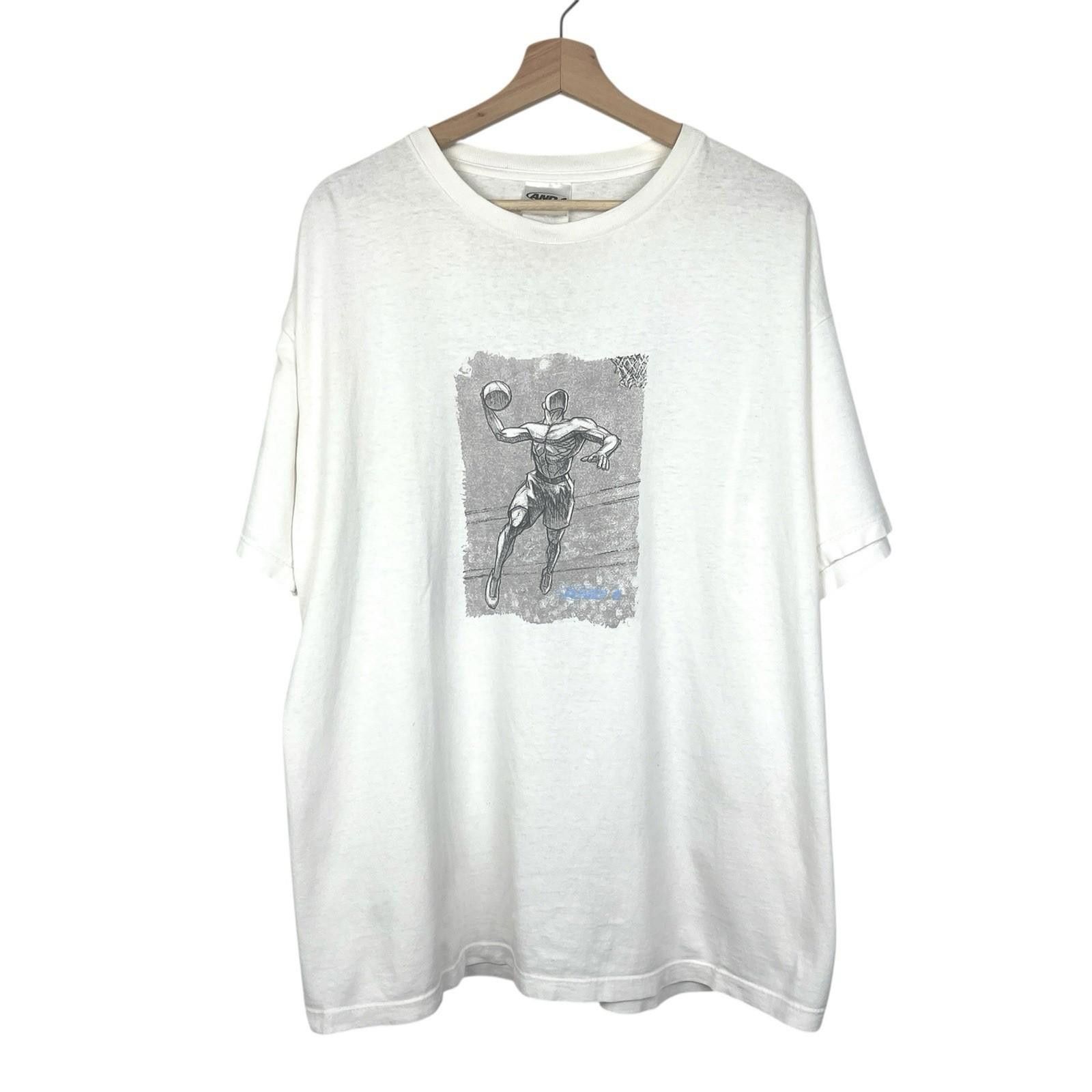 JW Anderson Vintage 2000s Y2K And 1 Street Basketball White T Shirt XL Size US XL / EU 56 / 4 - 1 Thumbnail